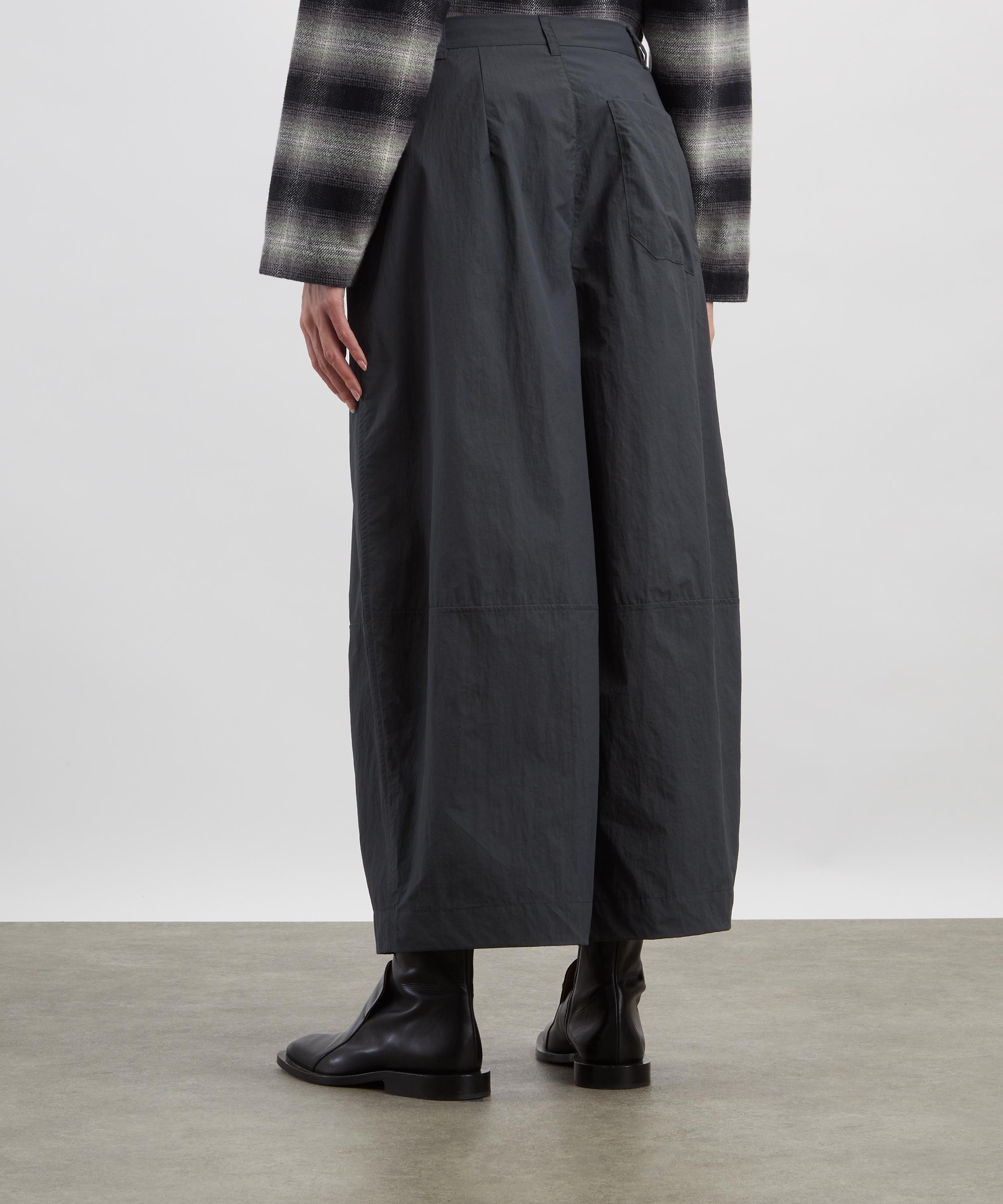 YMC - Grey Deadbeat Wide-Leg Trousers image number 3