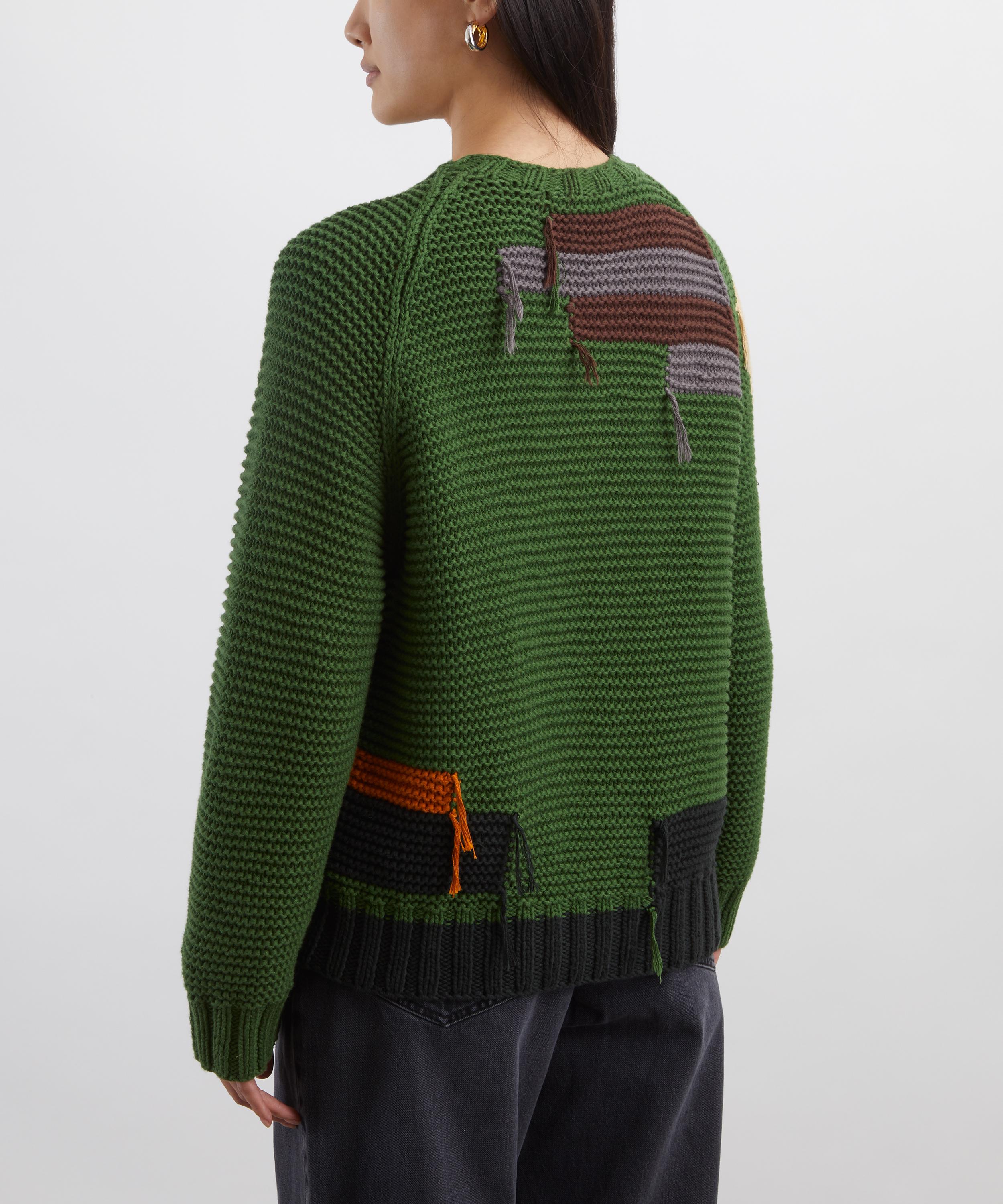 YMC - Atomic Green Cotton Cardigan image number 3