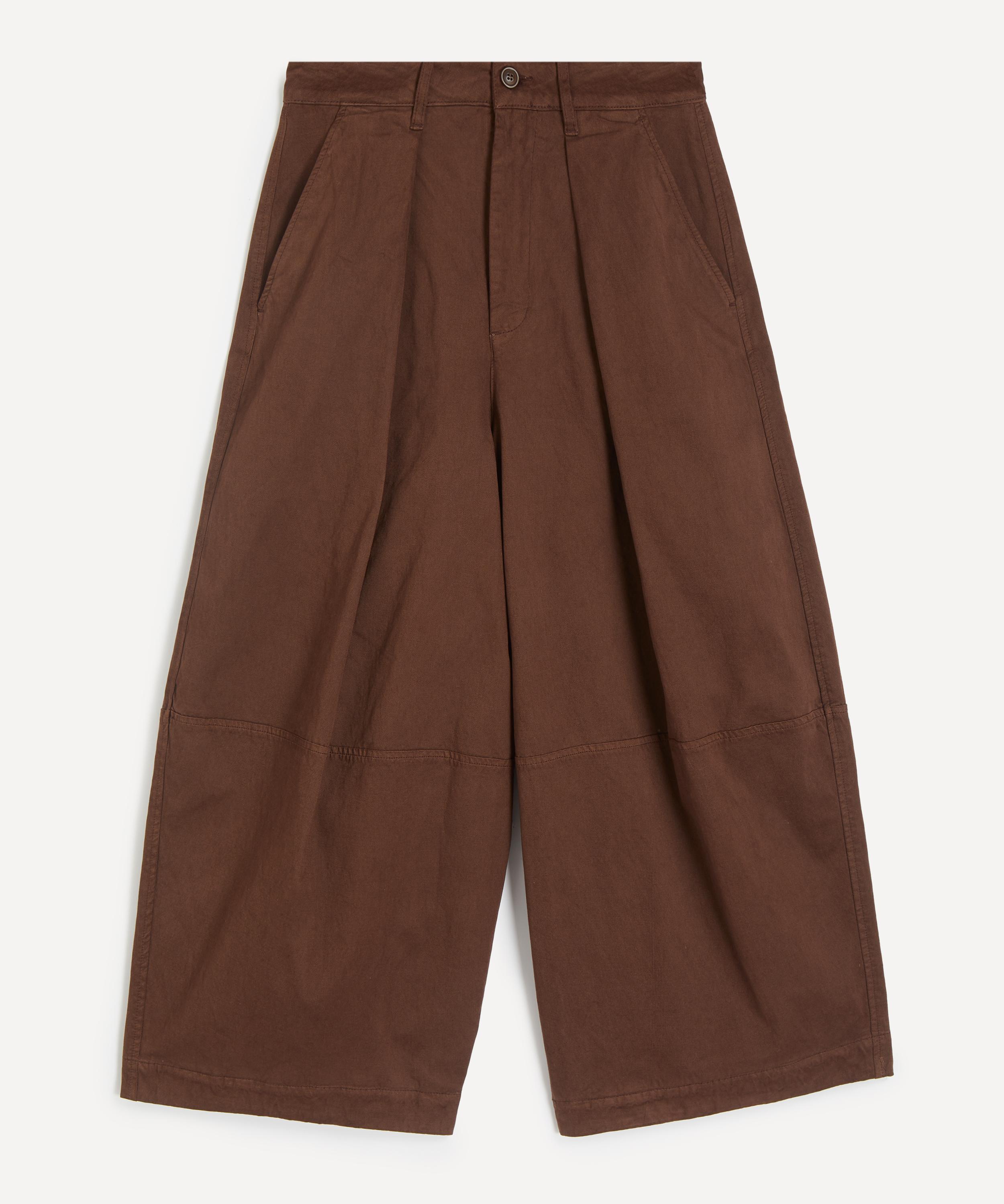 YMC - Brown Deadbeat Wide-Leg Trousers