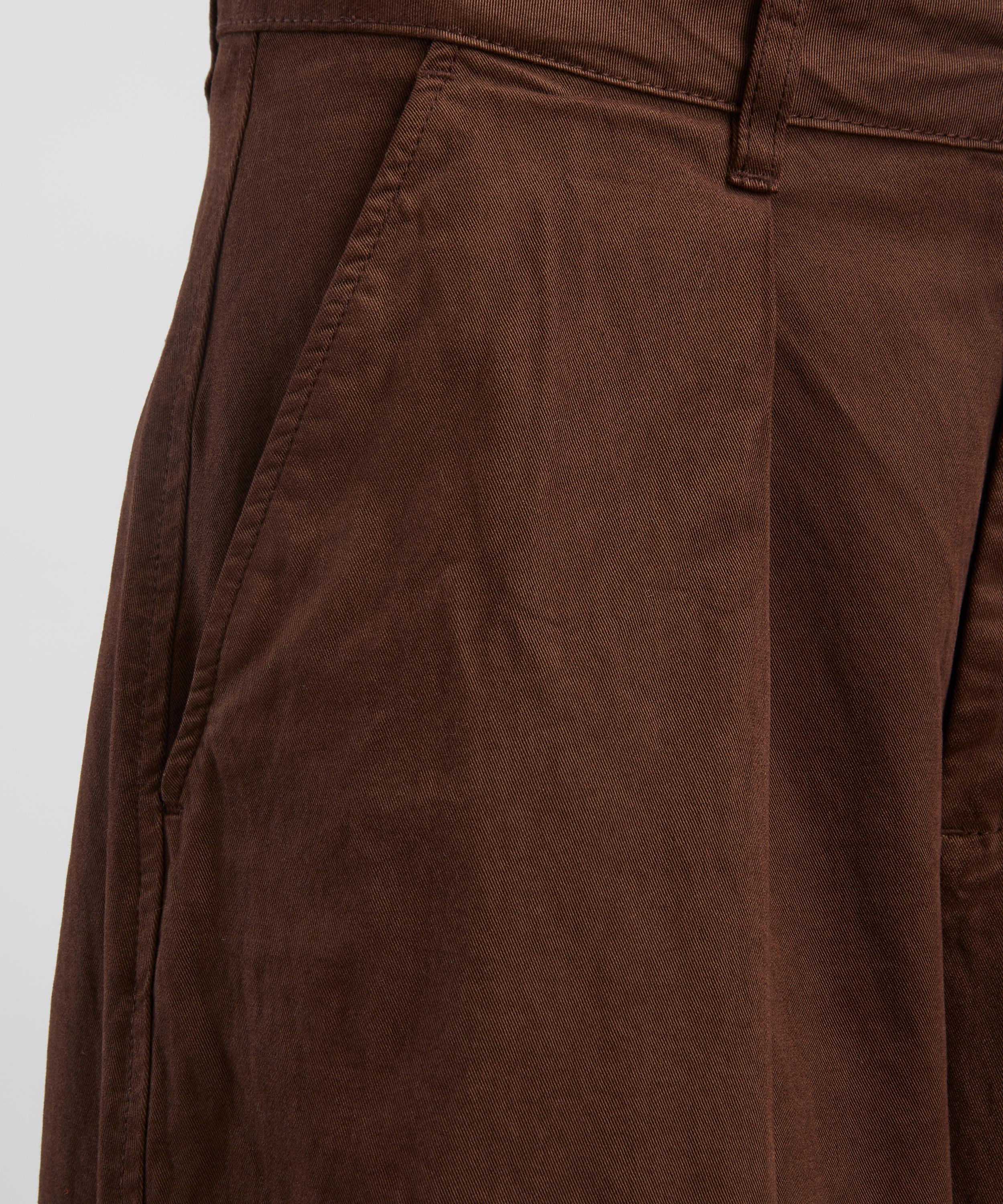 YMC - Brown Deadbeat Wide-Leg Trousers image number 4