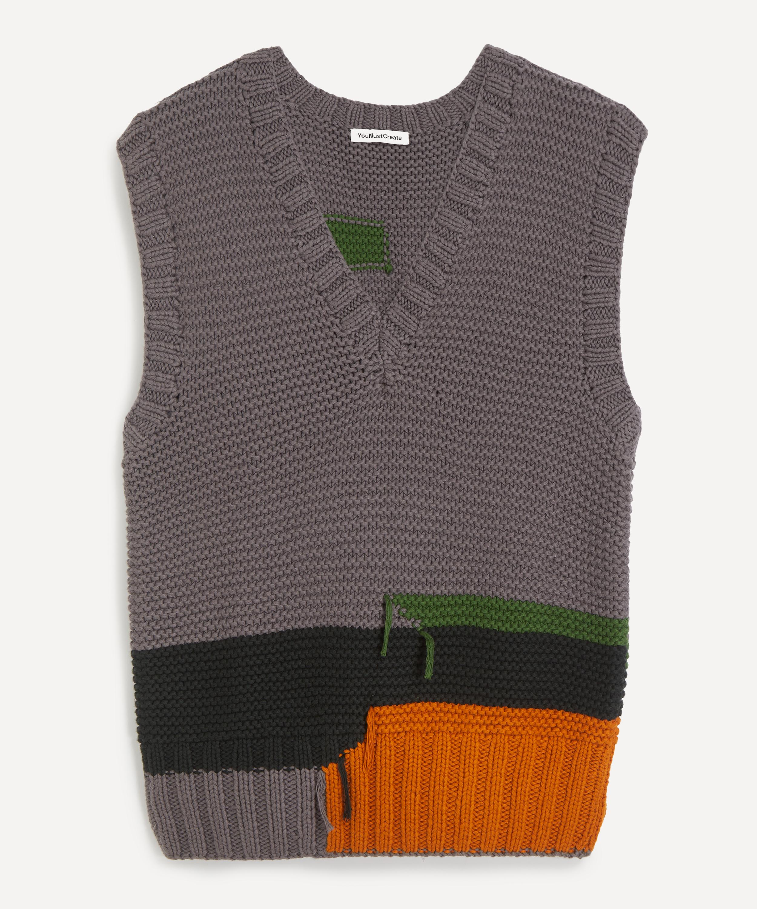 YMC - Heidi Grey Cotton-Knit Vest