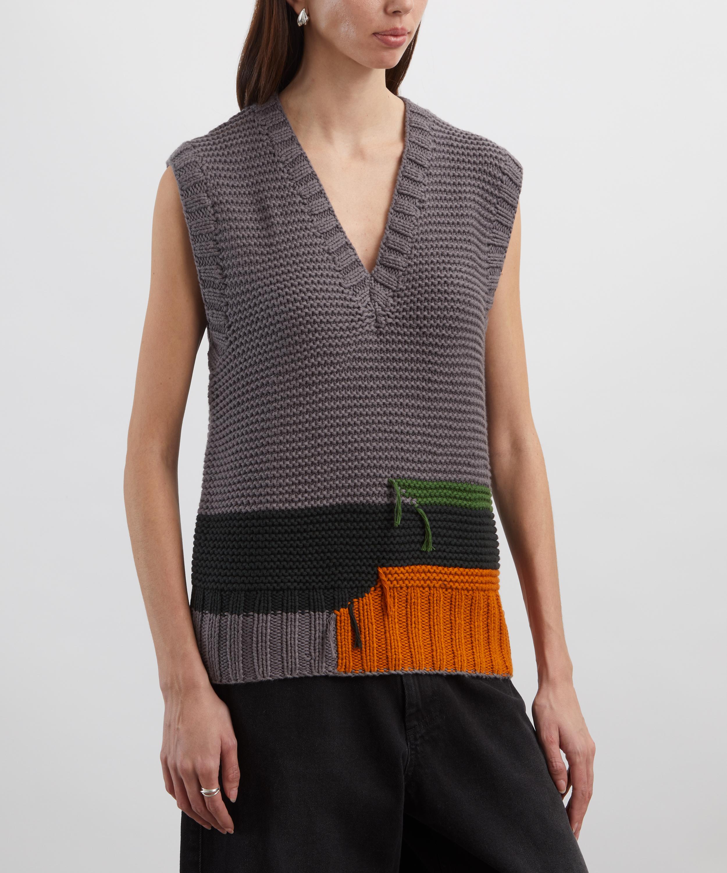 YMC - Heidi Grey Cotton-Knit Vest image number 2