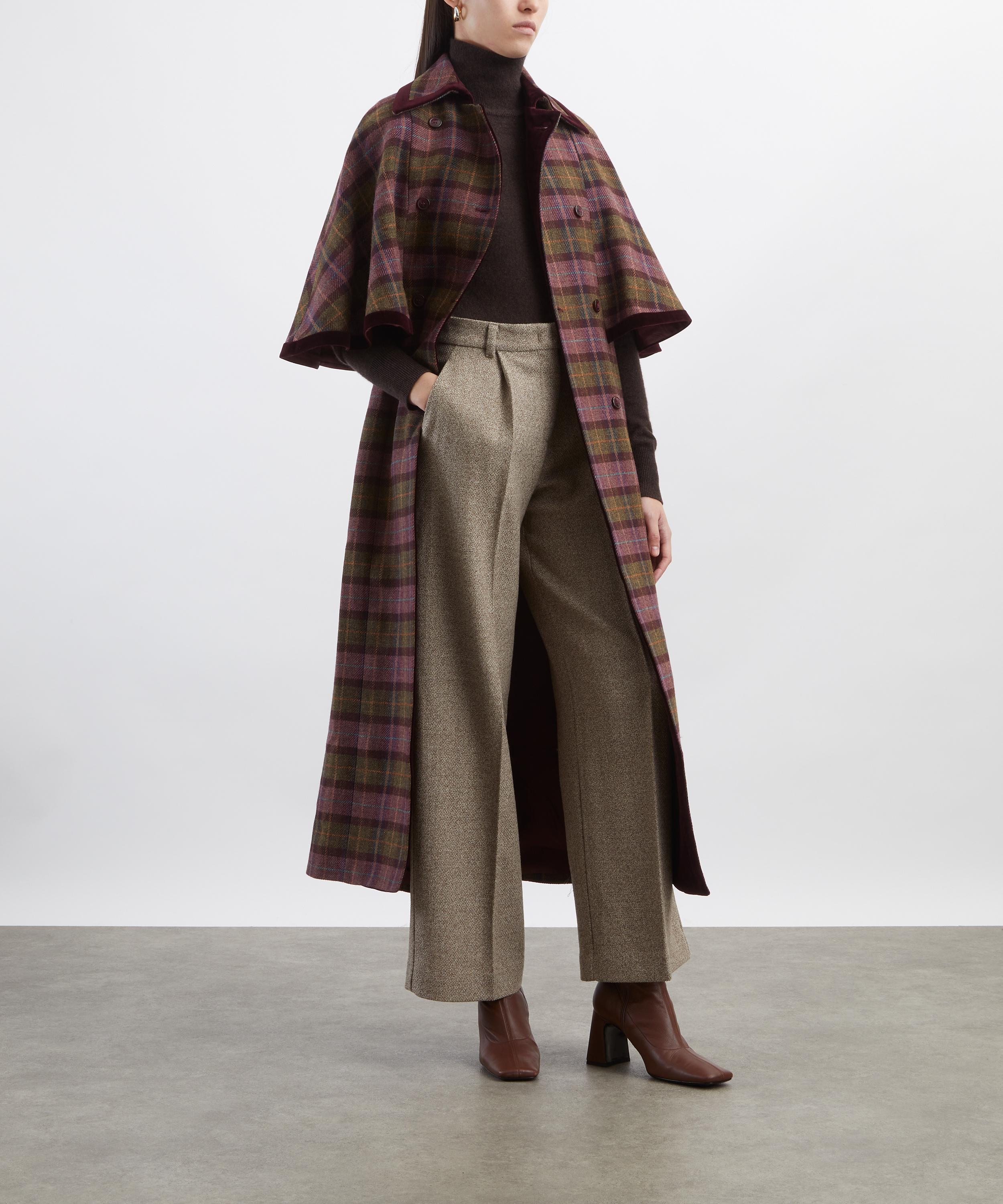 BYAN - Laurence Check Wool Cape image number 1