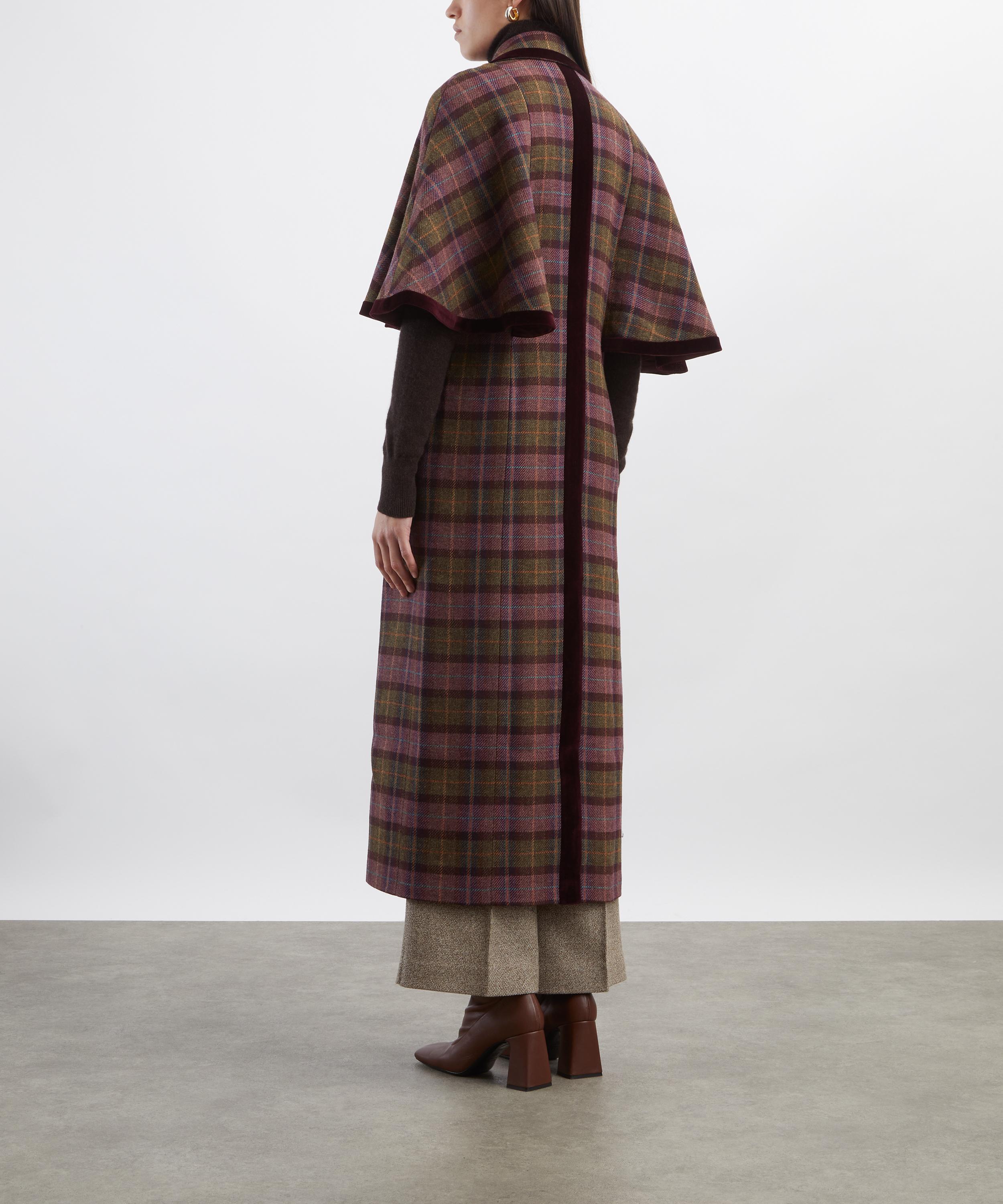 BYAN Laurence Check Wool Cape | Liberty