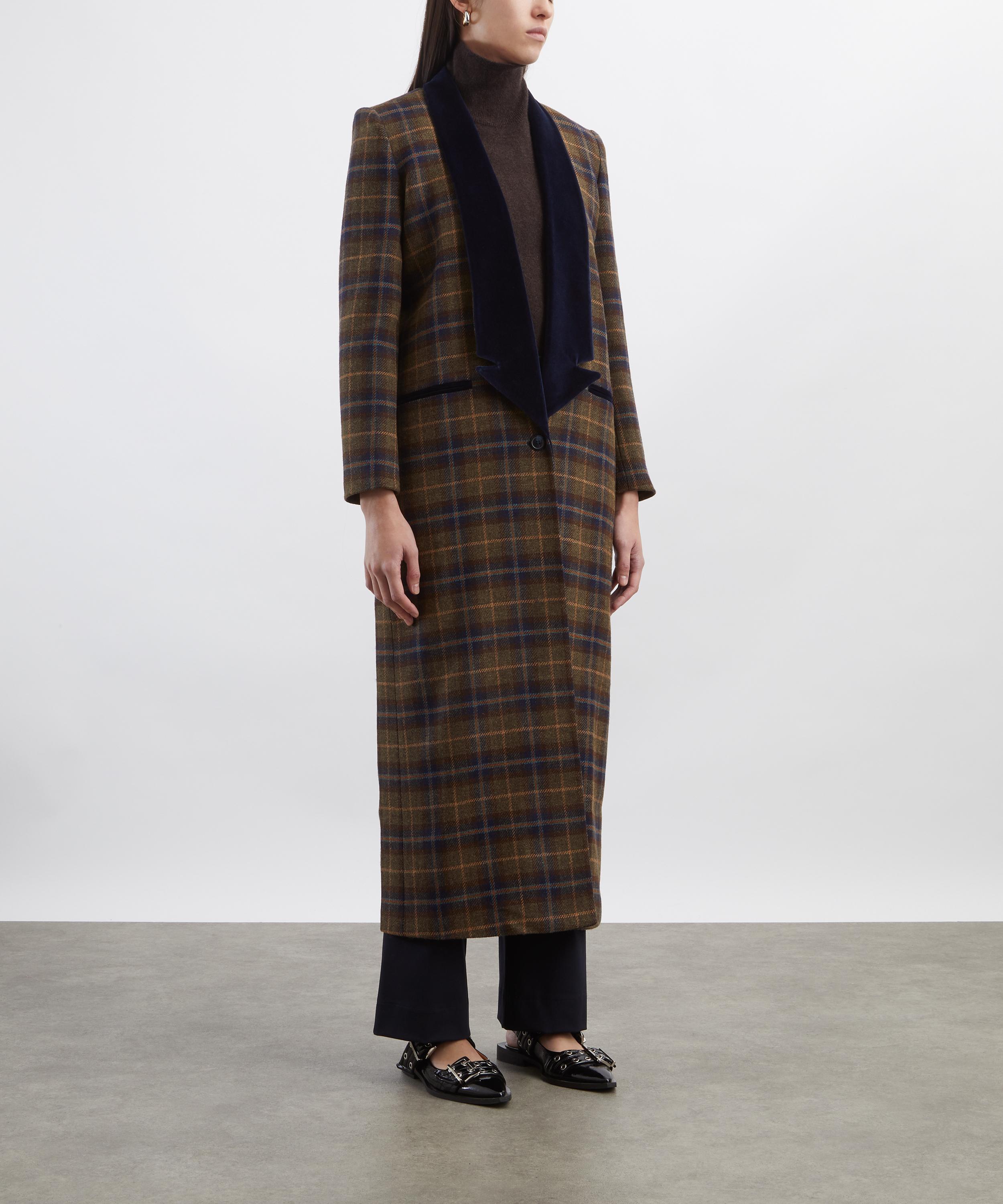 BYAN - Gaspar Check Wool Coat image number 2