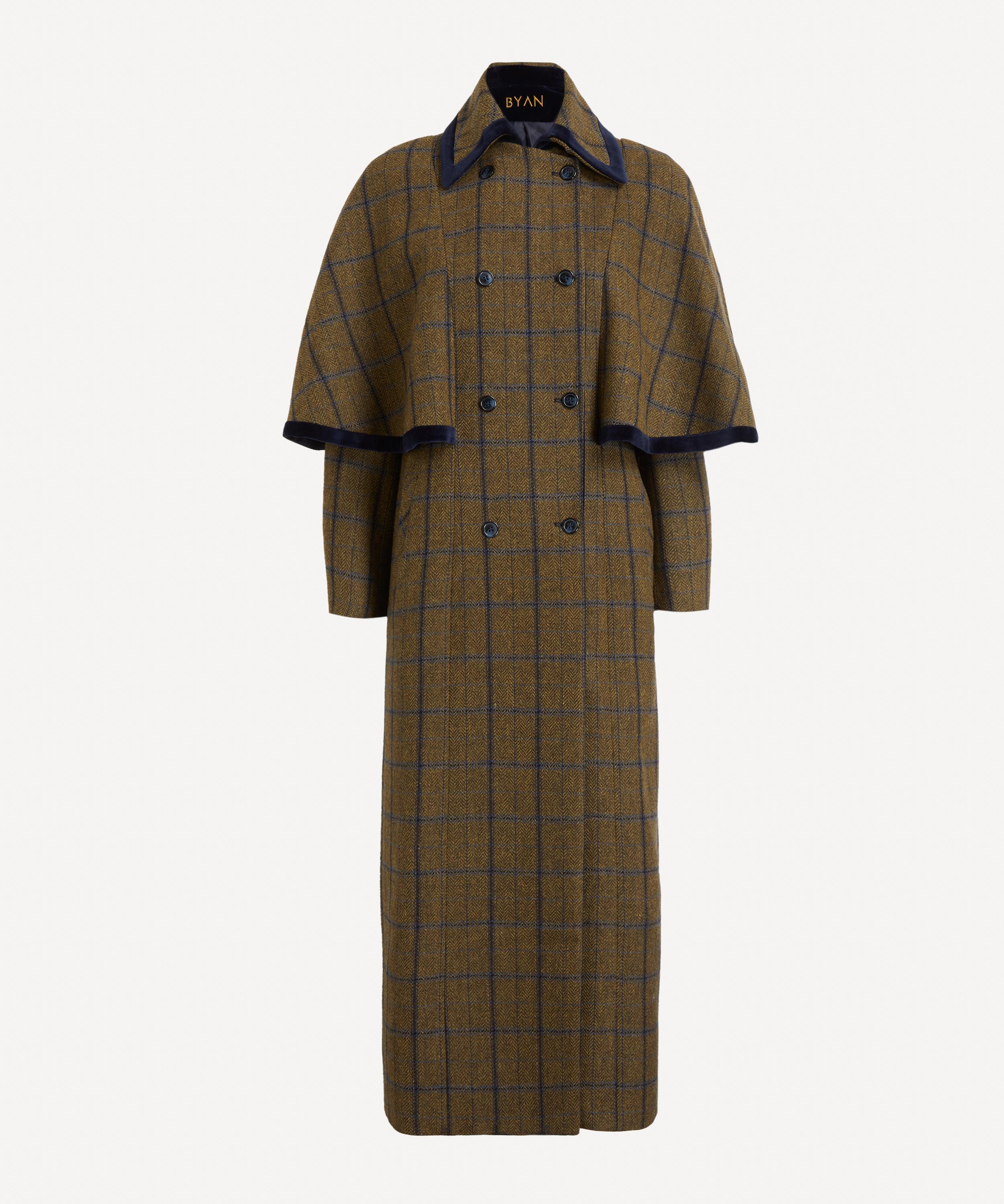 BYAN - Fritz Check Wool Cape image number 0