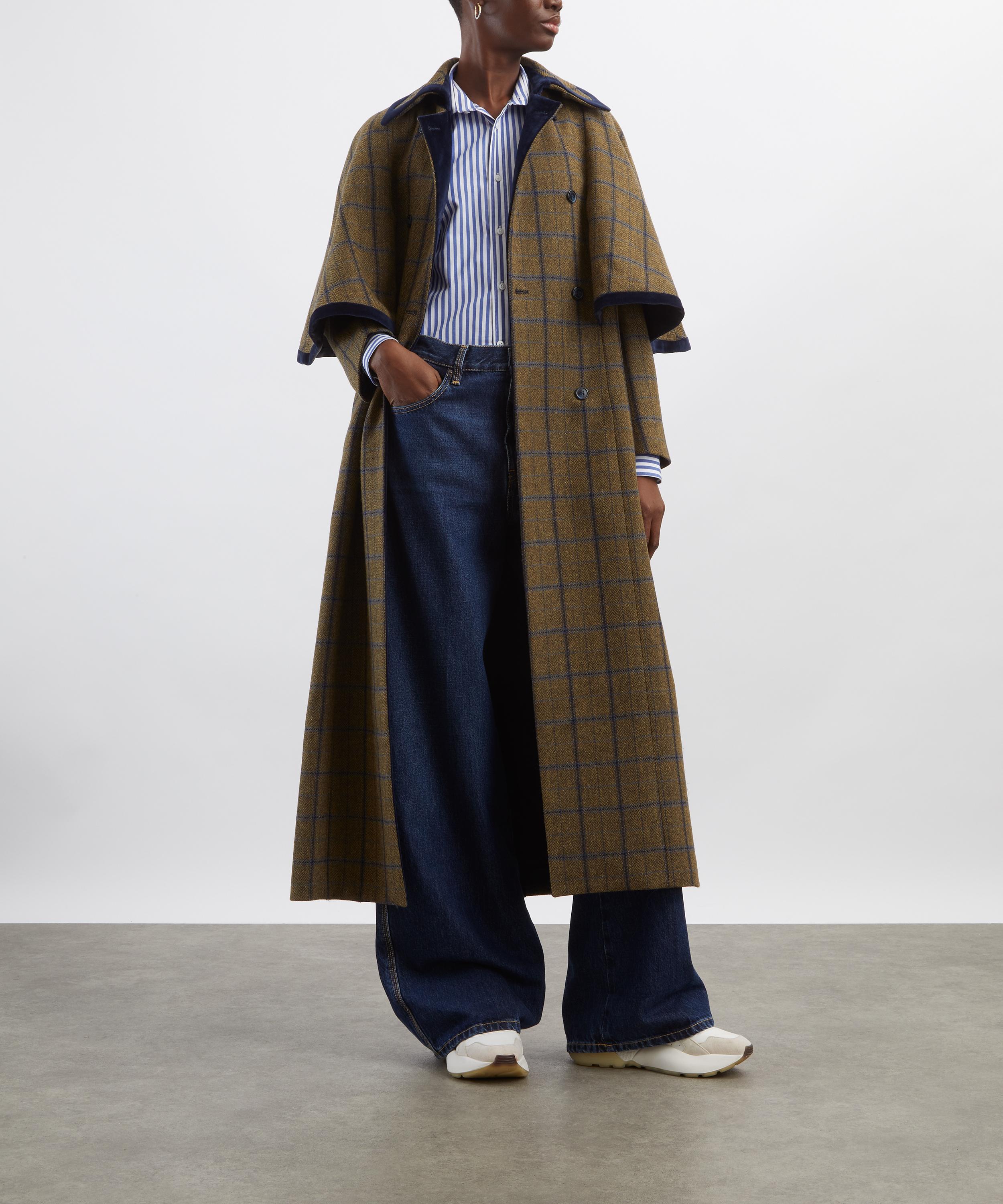 BYAN - Fritz Check Wool Cape image number 1