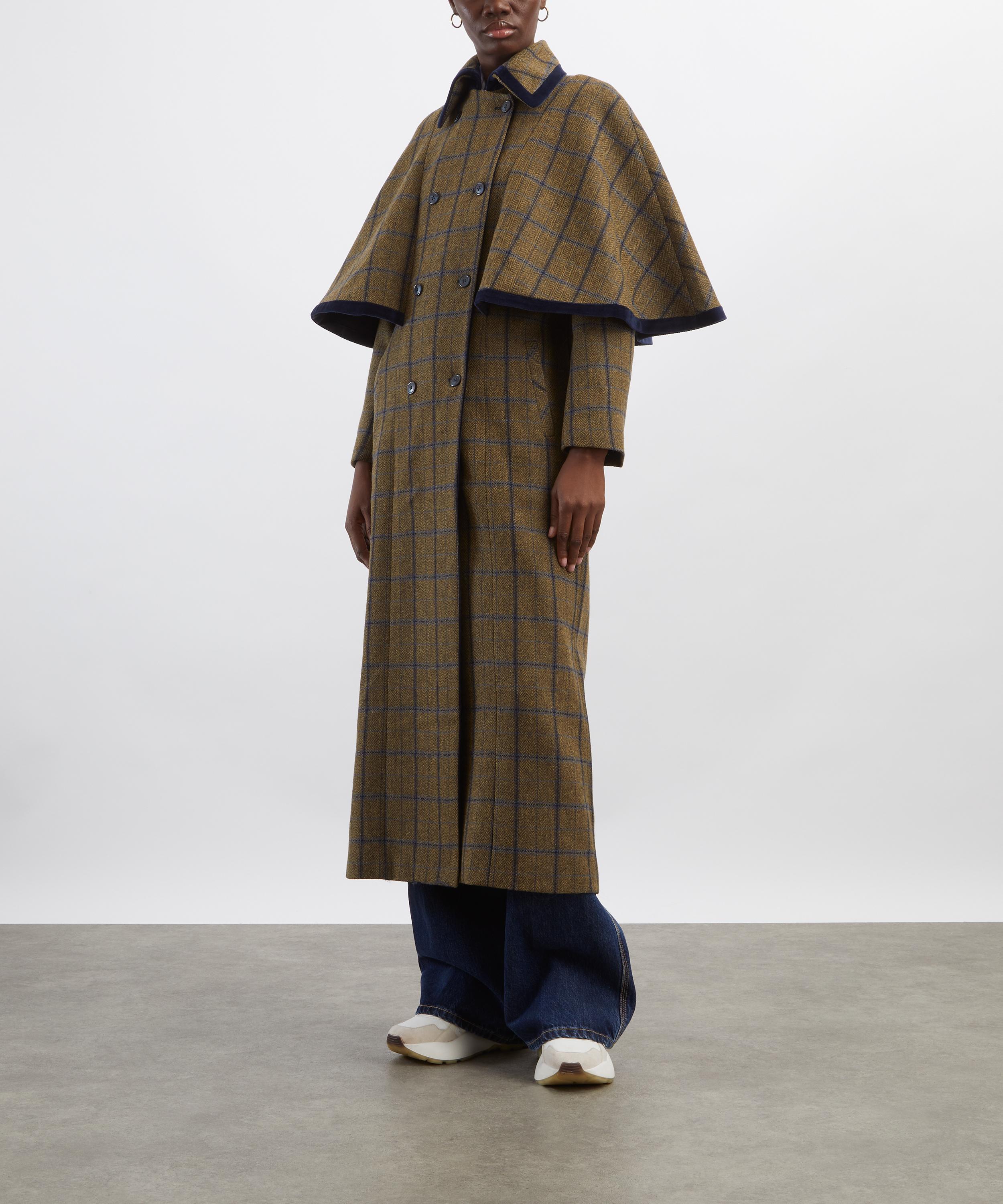 BYAN - Fritz Check Wool Cape image number 2