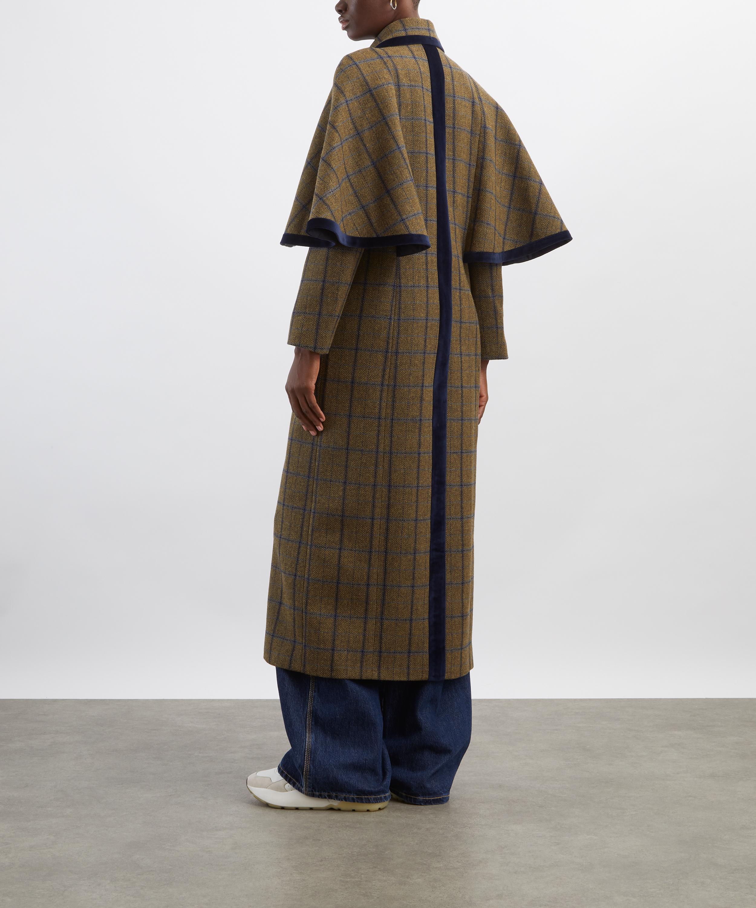 BYAN - Fritz Check Wool Cape image number 3