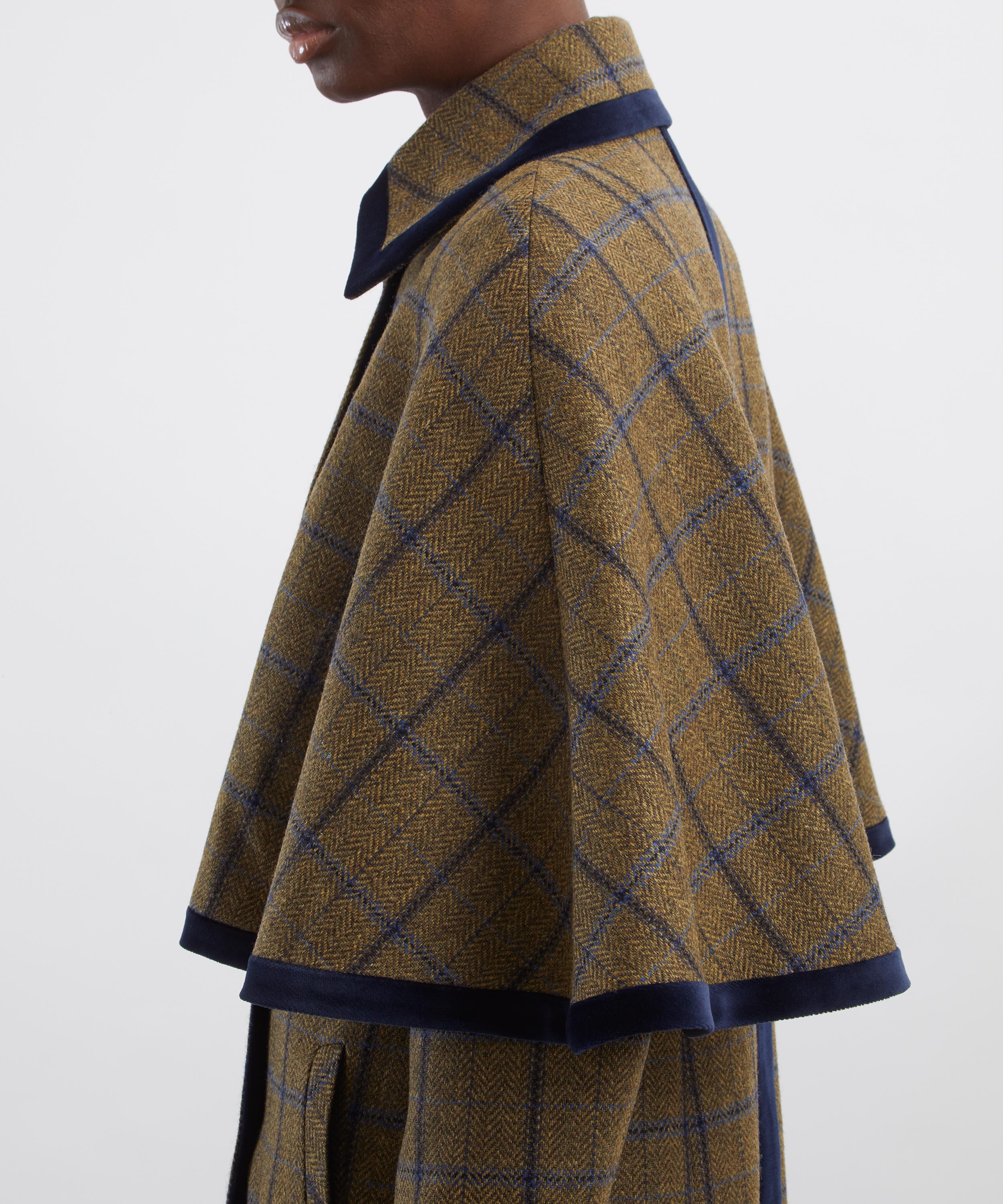 BYAN - Fritz Check Wool Cape image number 4