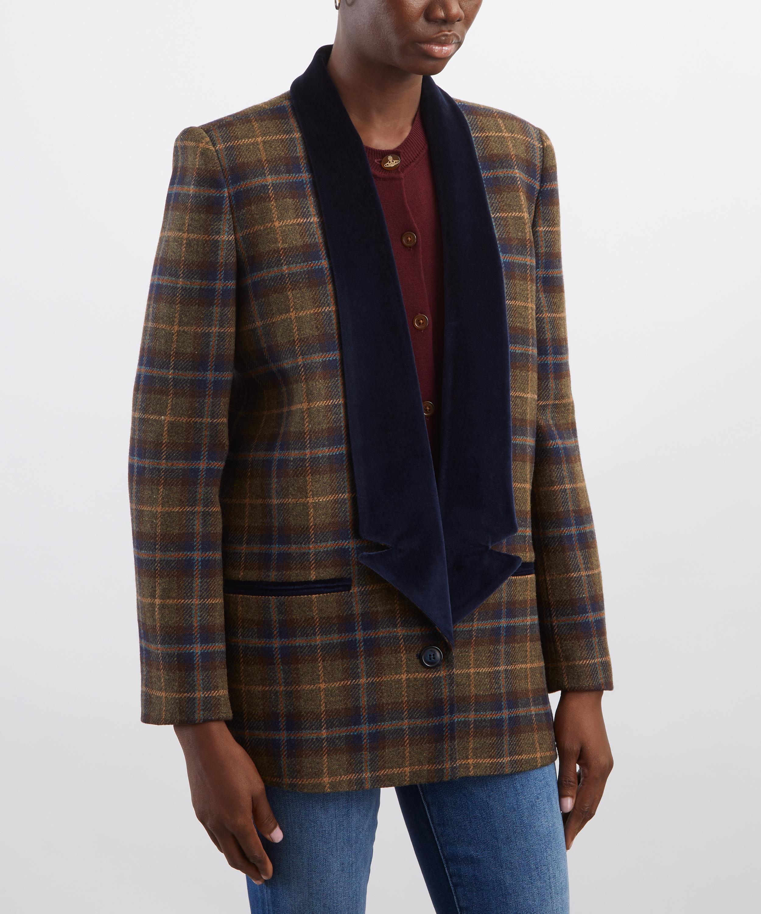 BYAN - Gaspar Check Wool Blazer image number 2