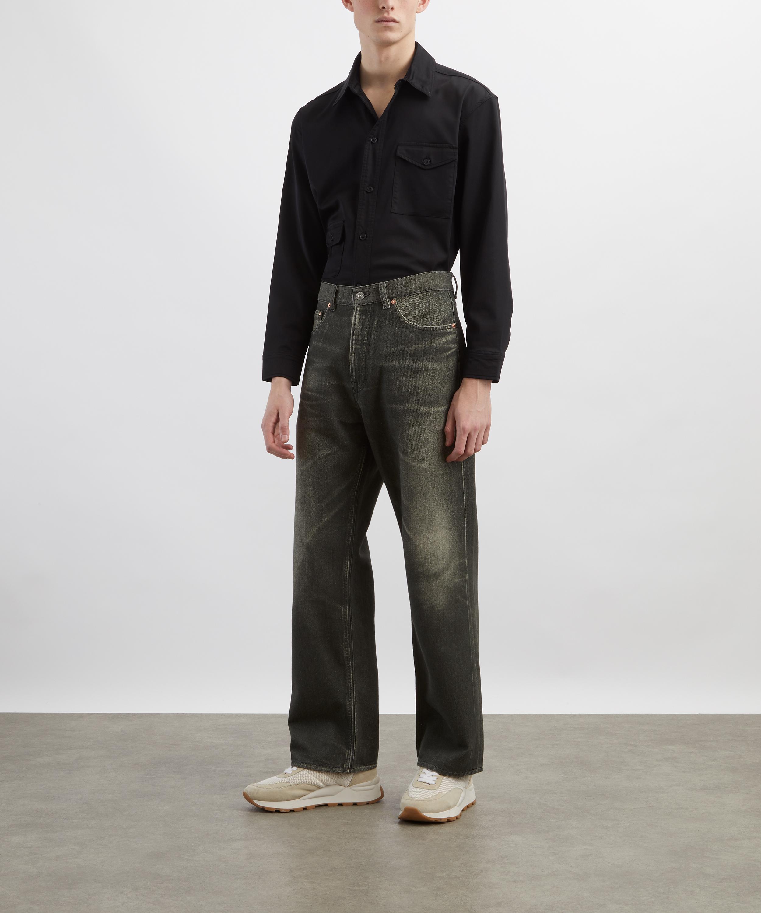 Our Legacy - Third Cut Digital Black Aurora Print Jeans image number 1