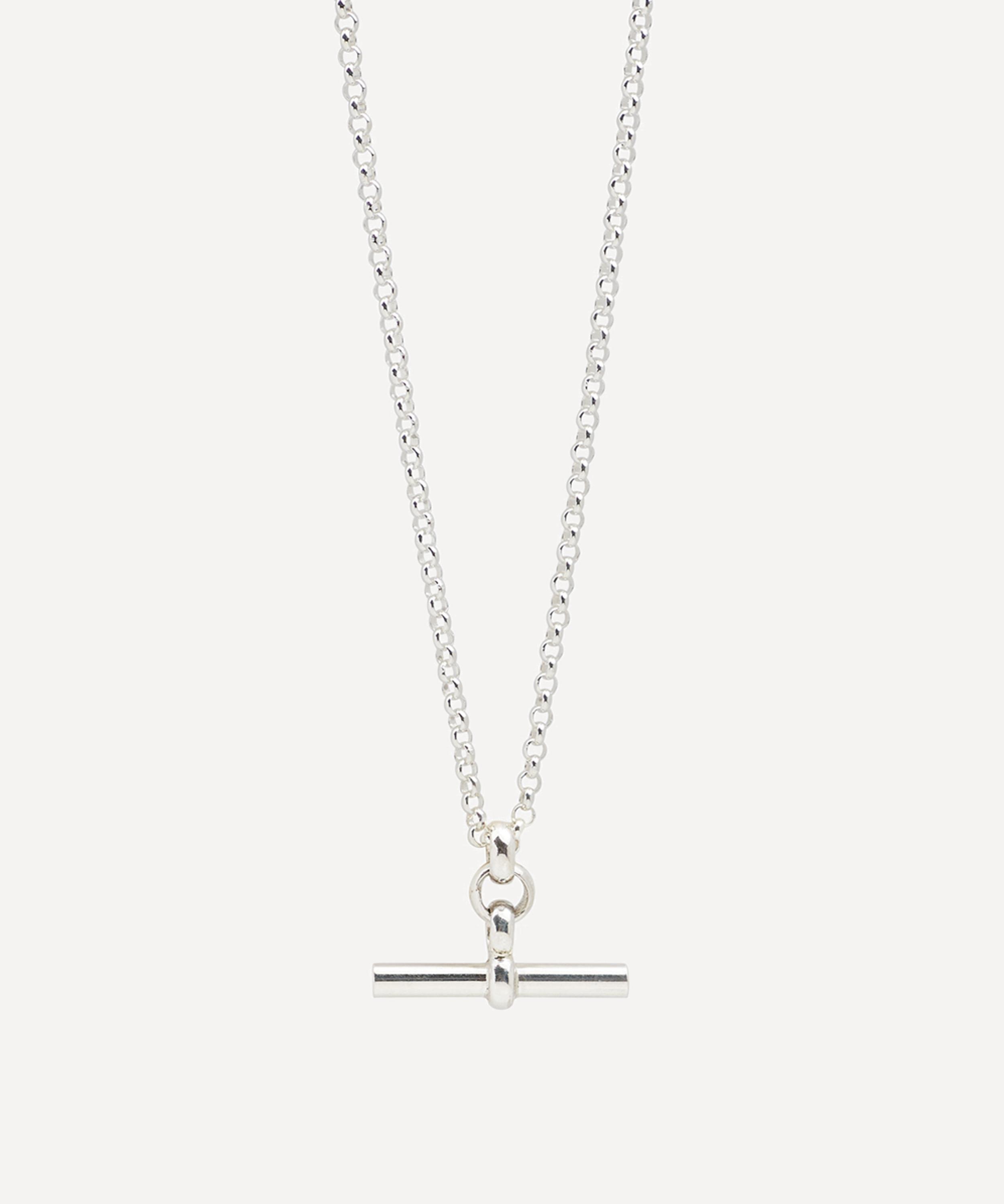 Tilly Sveaas - Sterling Silver Small T-Bar Pendant Necklace image number 0