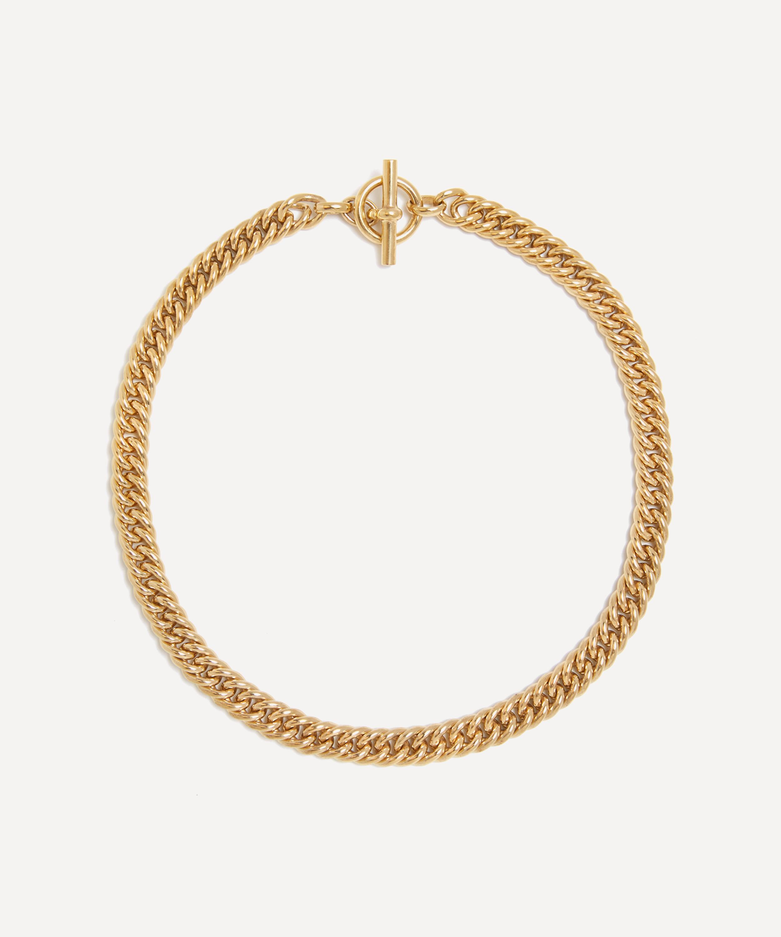 Tilly Sveaas - 18ct Gold-Plated Curb Chain Choker Necklace image number 0