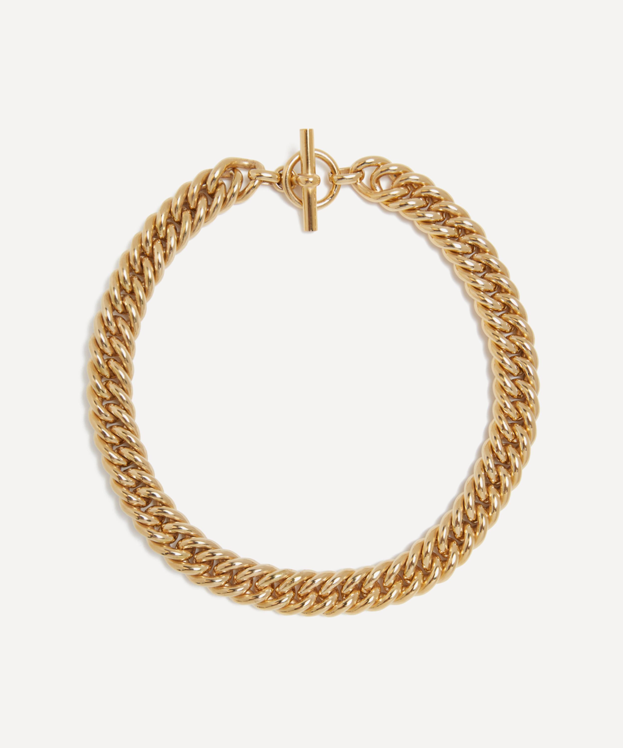 Tilly Sveaas - 18ct Gold-Plated Large Curb Chain Necklace image number 0
