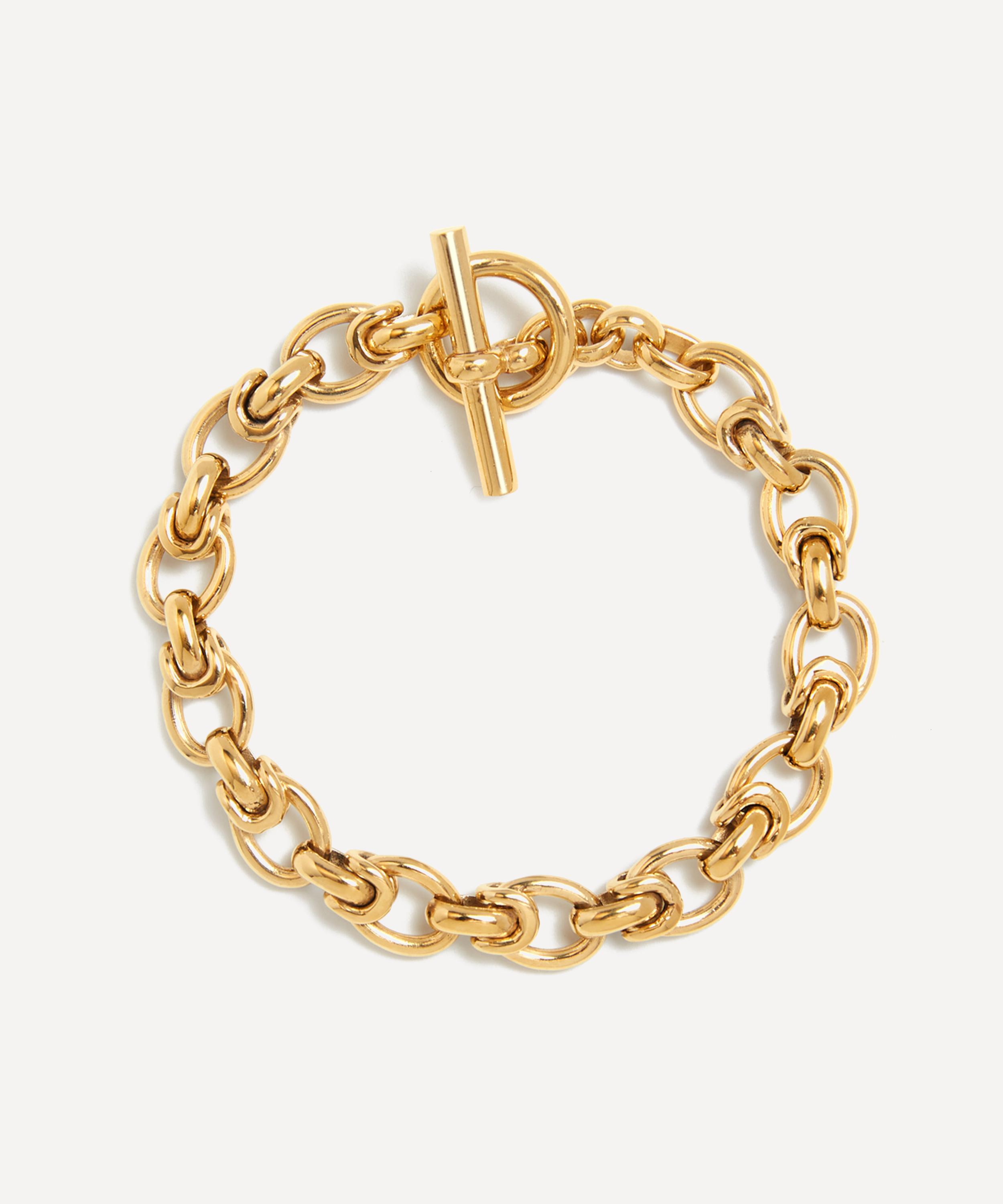 Tilly Sveaas - 18ct Gold-Plated Small Interlock Chain Bracelet