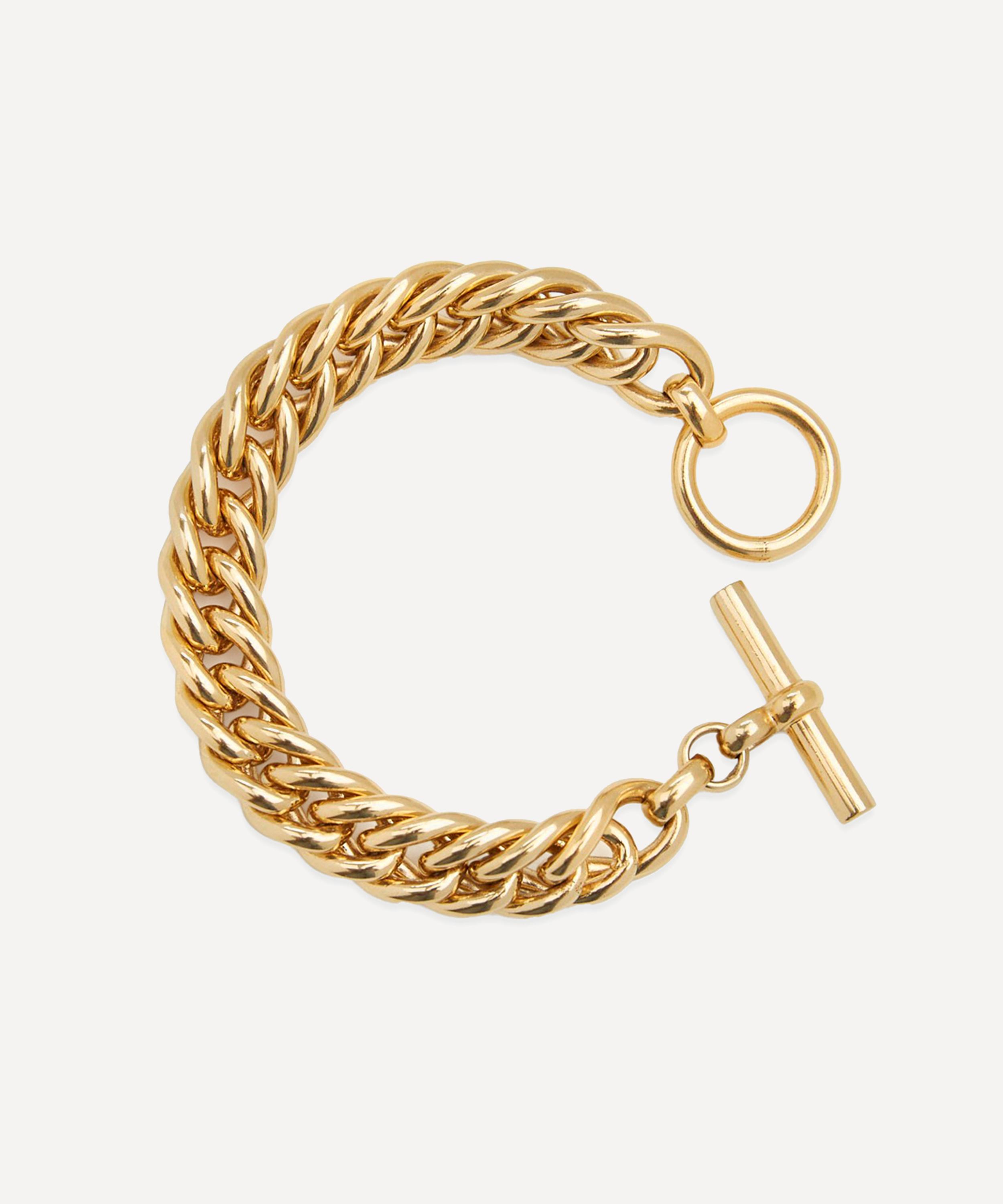 Tilly Sveaas - 18ct Gold-Plated Medium Curb Chain Bracelet image number 0