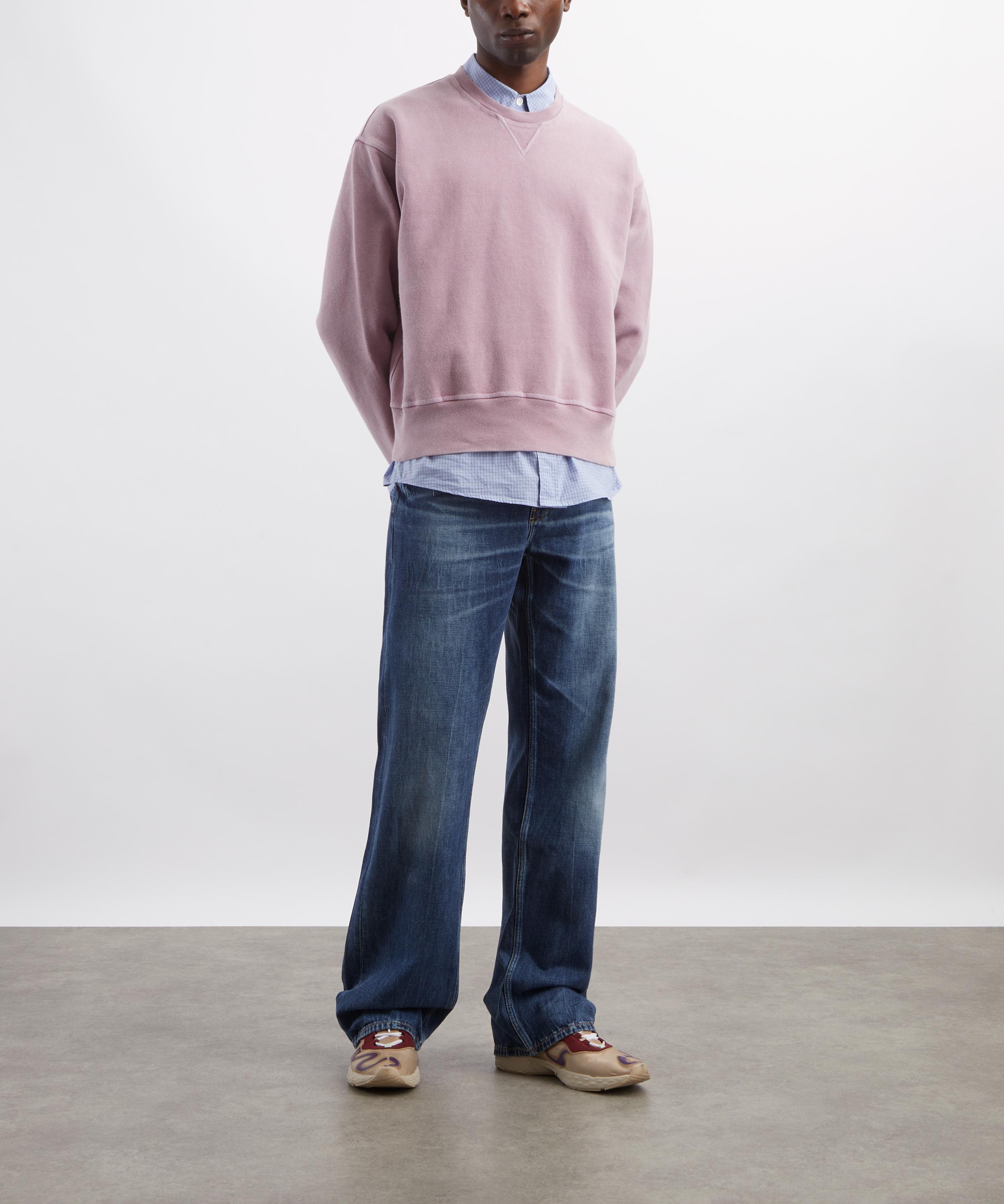 Our Legacy - Base Gentlemens Pink Star Fleece Sweatshirt&nbsp; image number 1