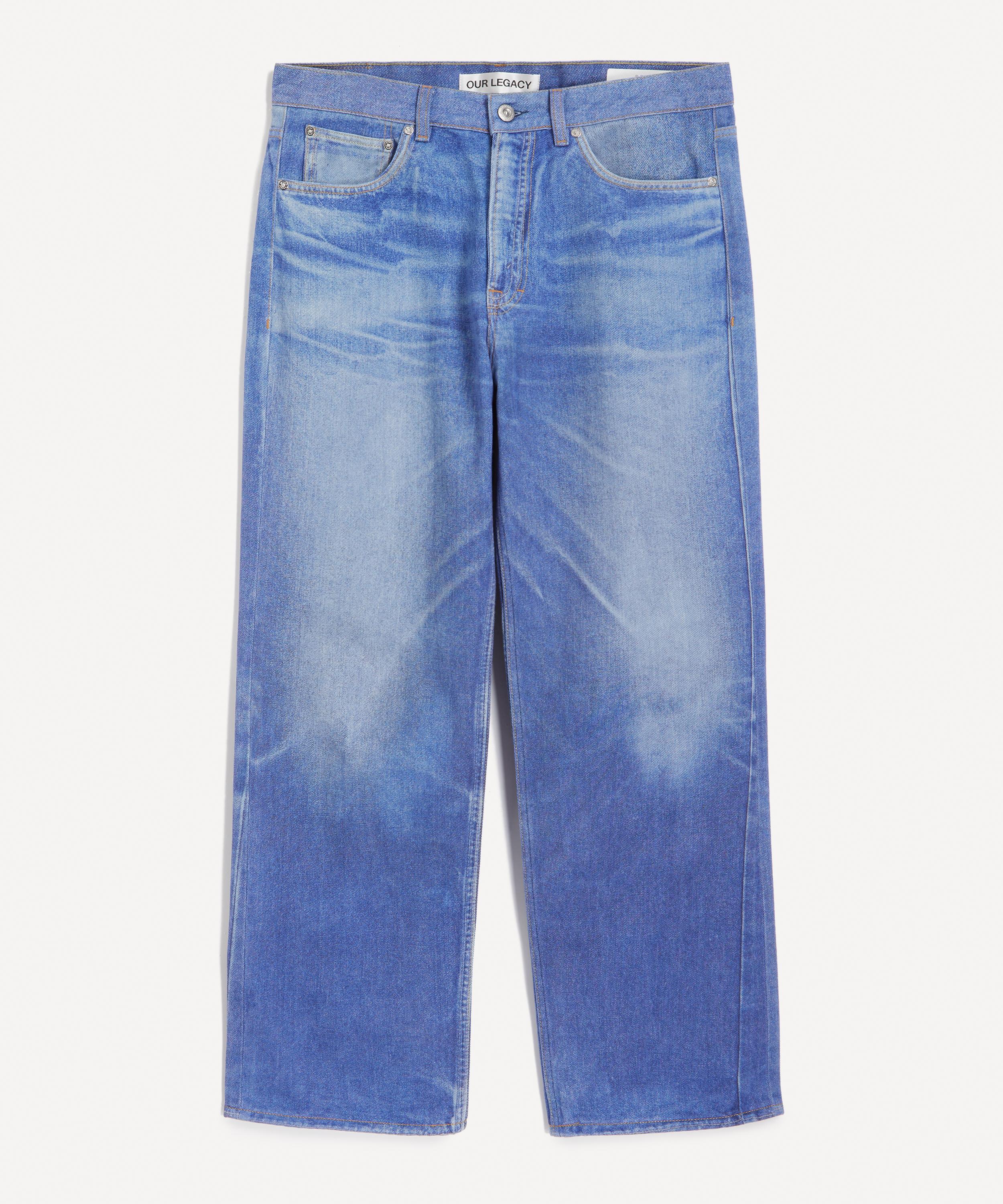 Our Legacy - Third Cut Digital Blue Aurora Print Jeans