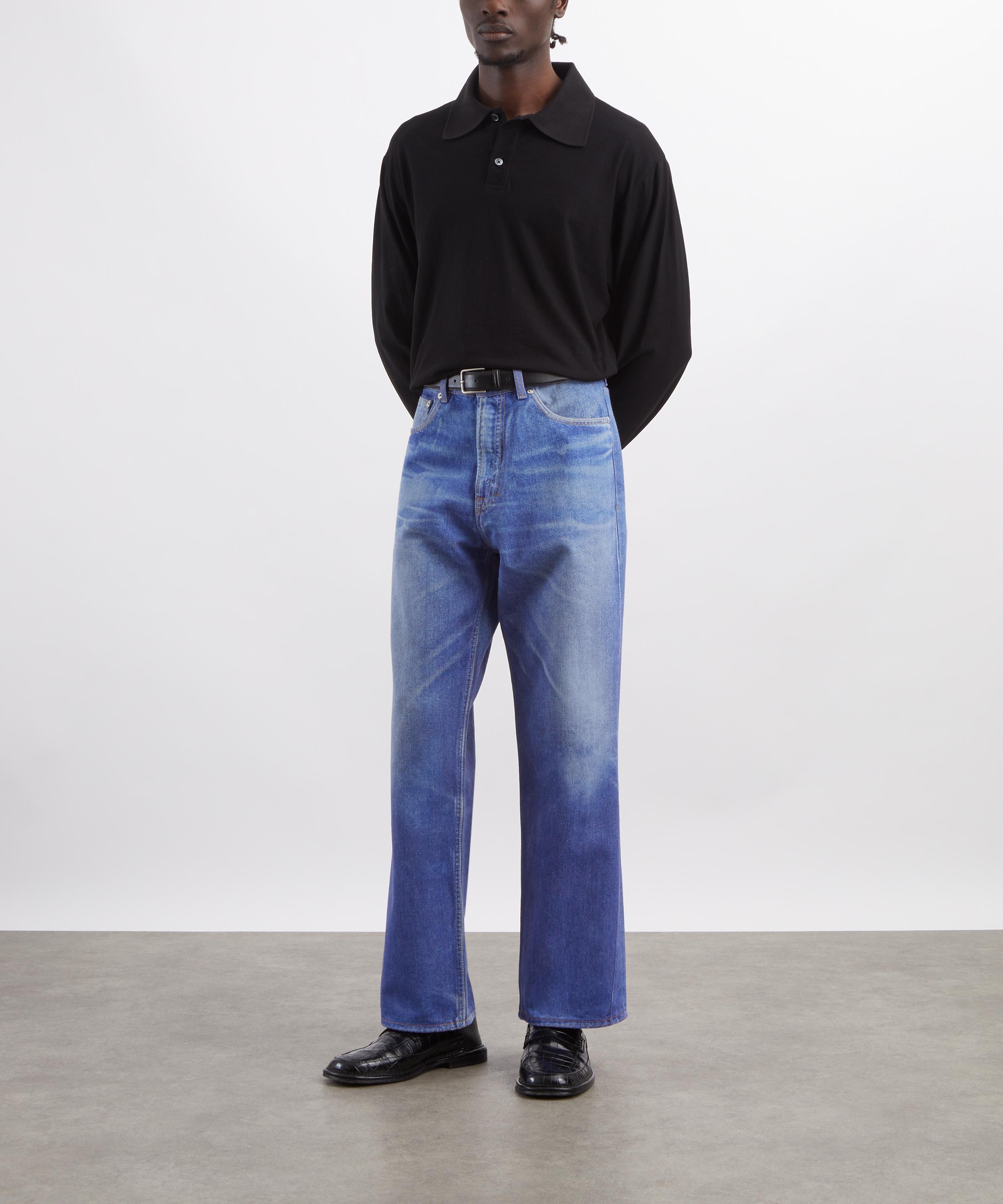 Our Legacy - Third Cut Digital Blue Aurora Print Jeans image number 1