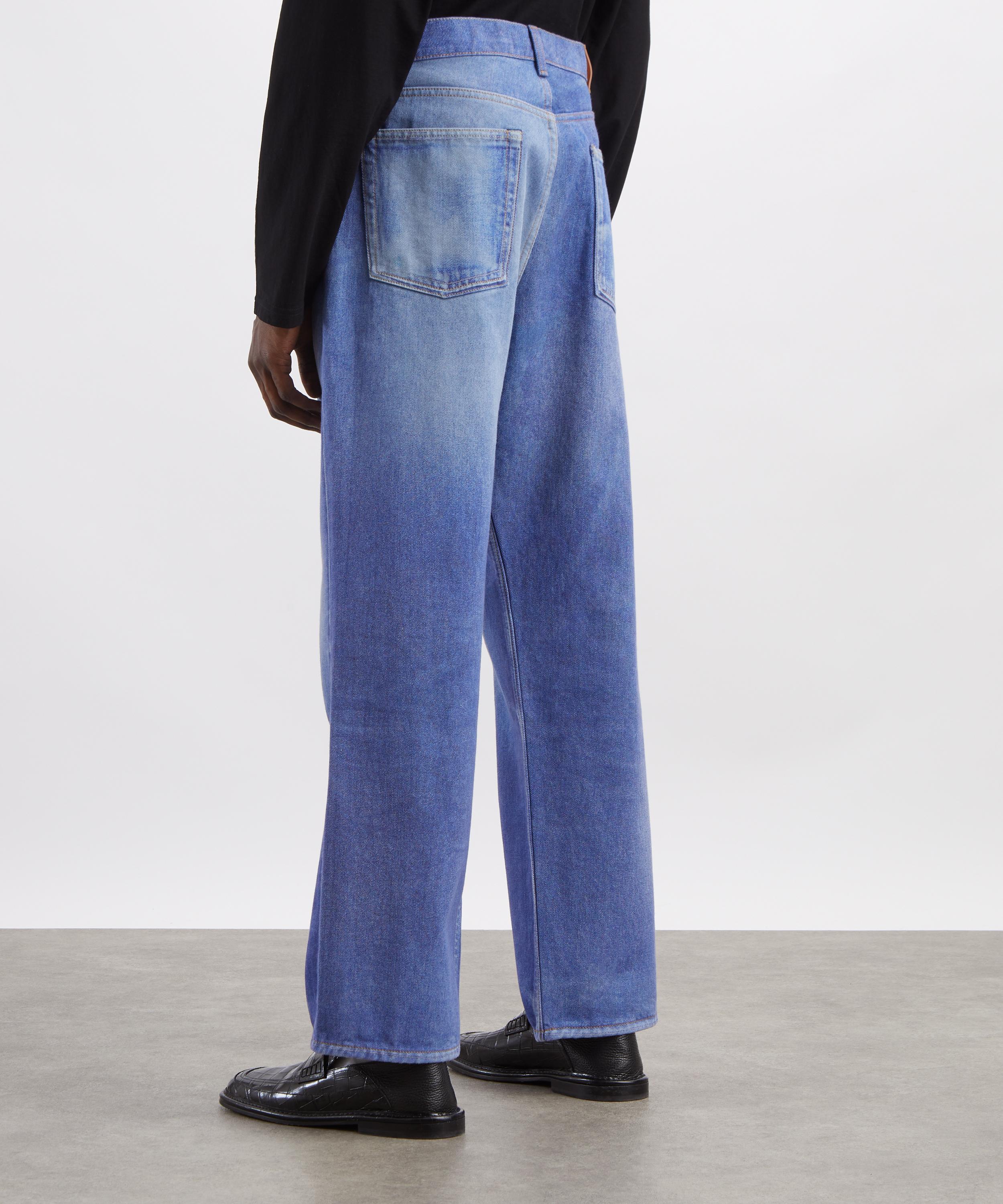 Our Legacy - Third Cut Digital Blue Aurora Print Jeans image number 3