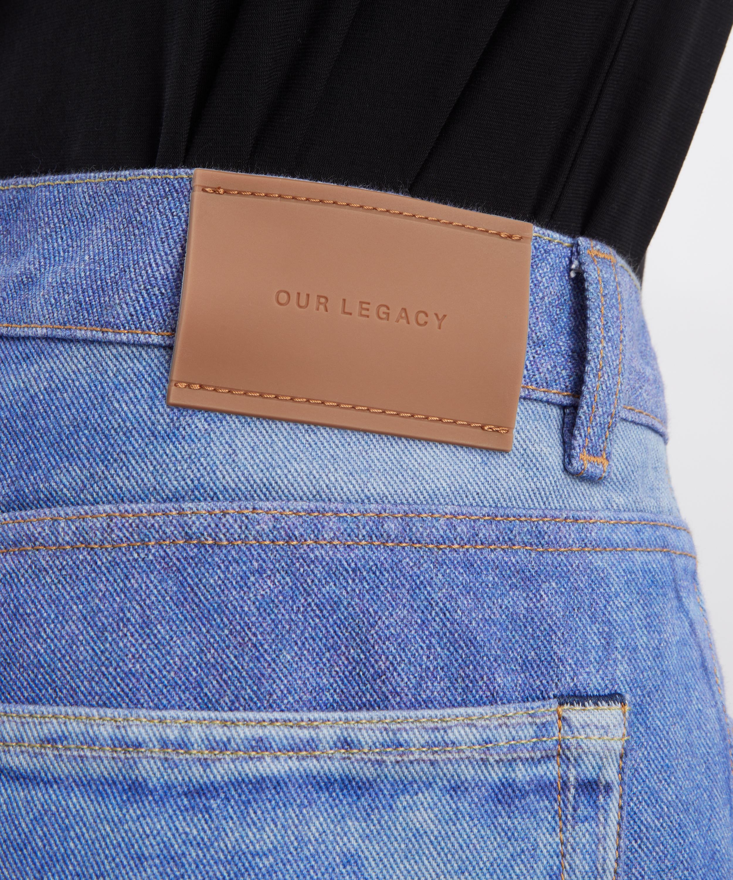 Our Legacy - Third Cut Digital Blue Aurora Print Jeans image number 4