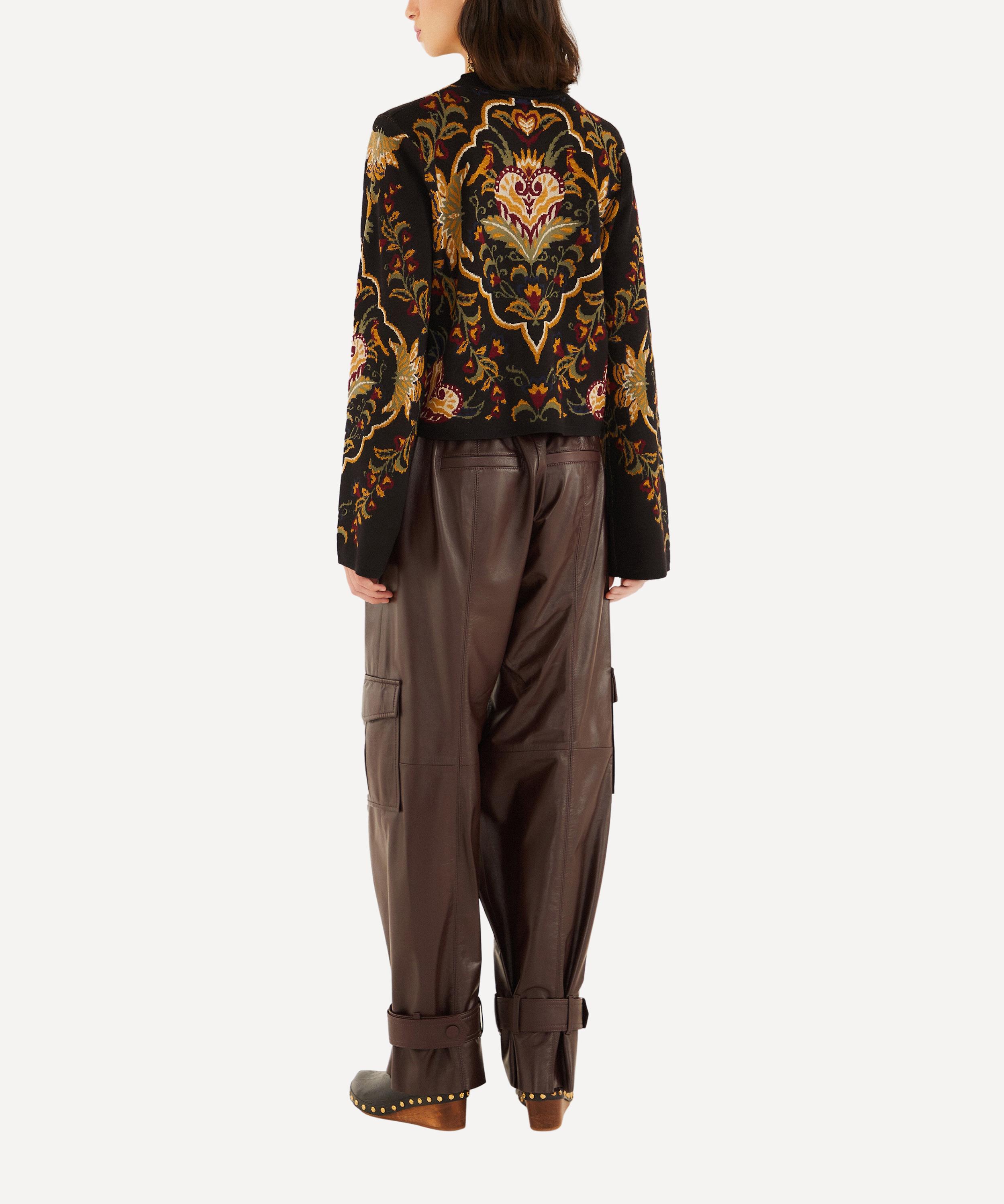 FARM Rio - Black Majestic Hearts Knit Cardigan image number 1