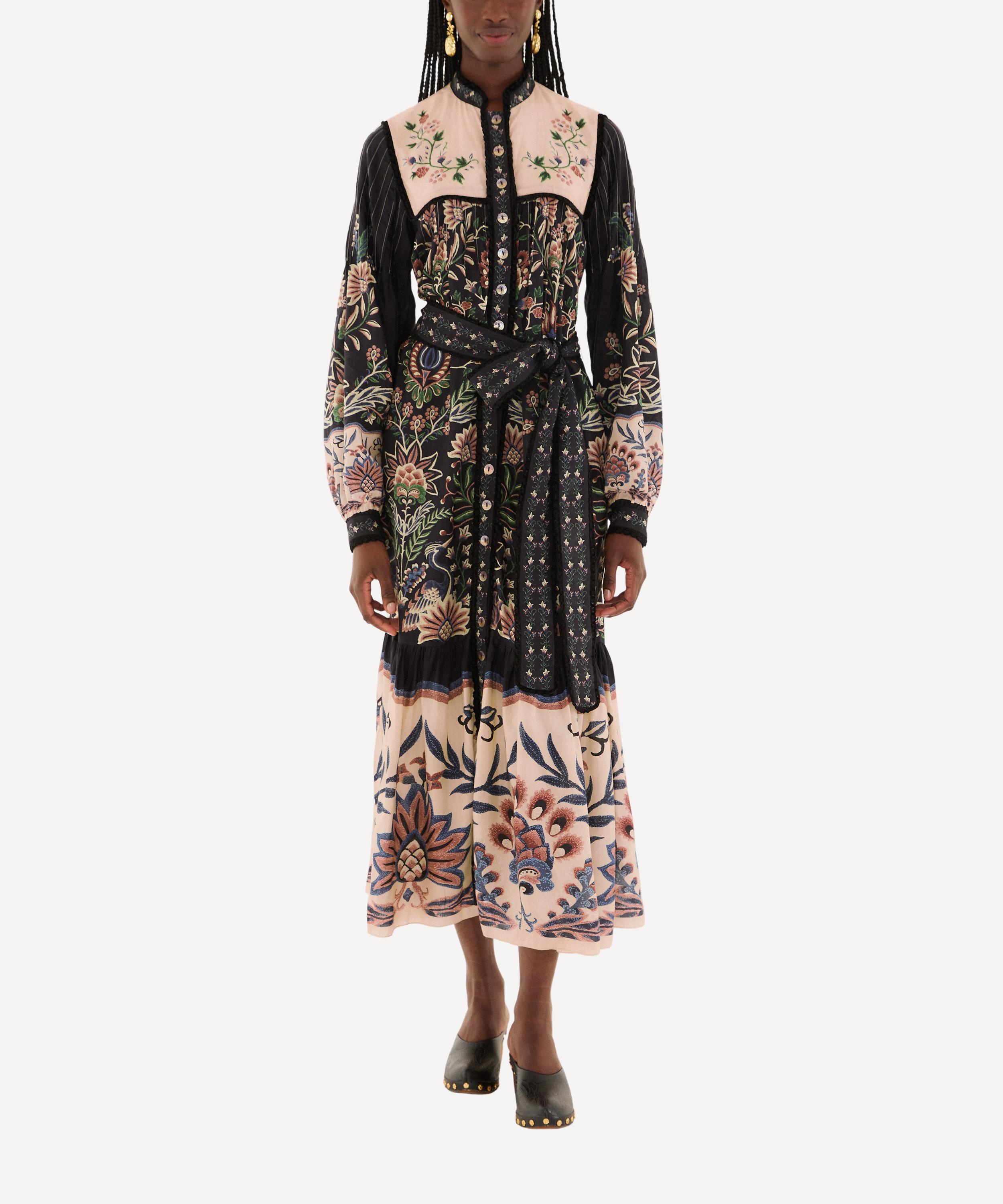 FARM Rio - Black Marvelous Garden Maxi Dress image number 0