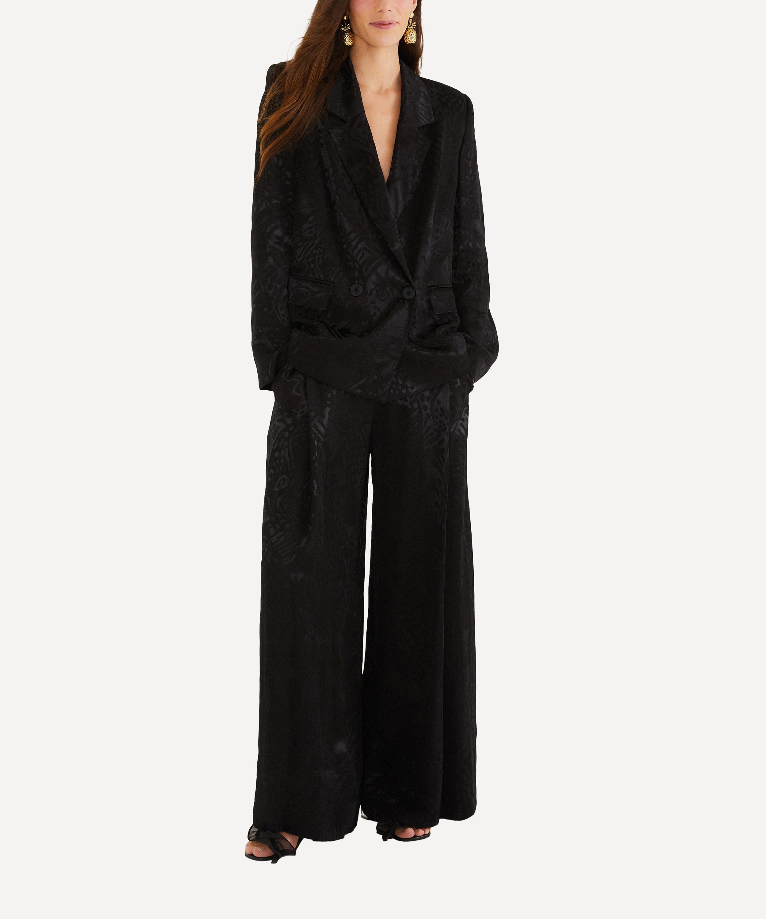 FARM Rio - Black Leopard Jacquard Blazer