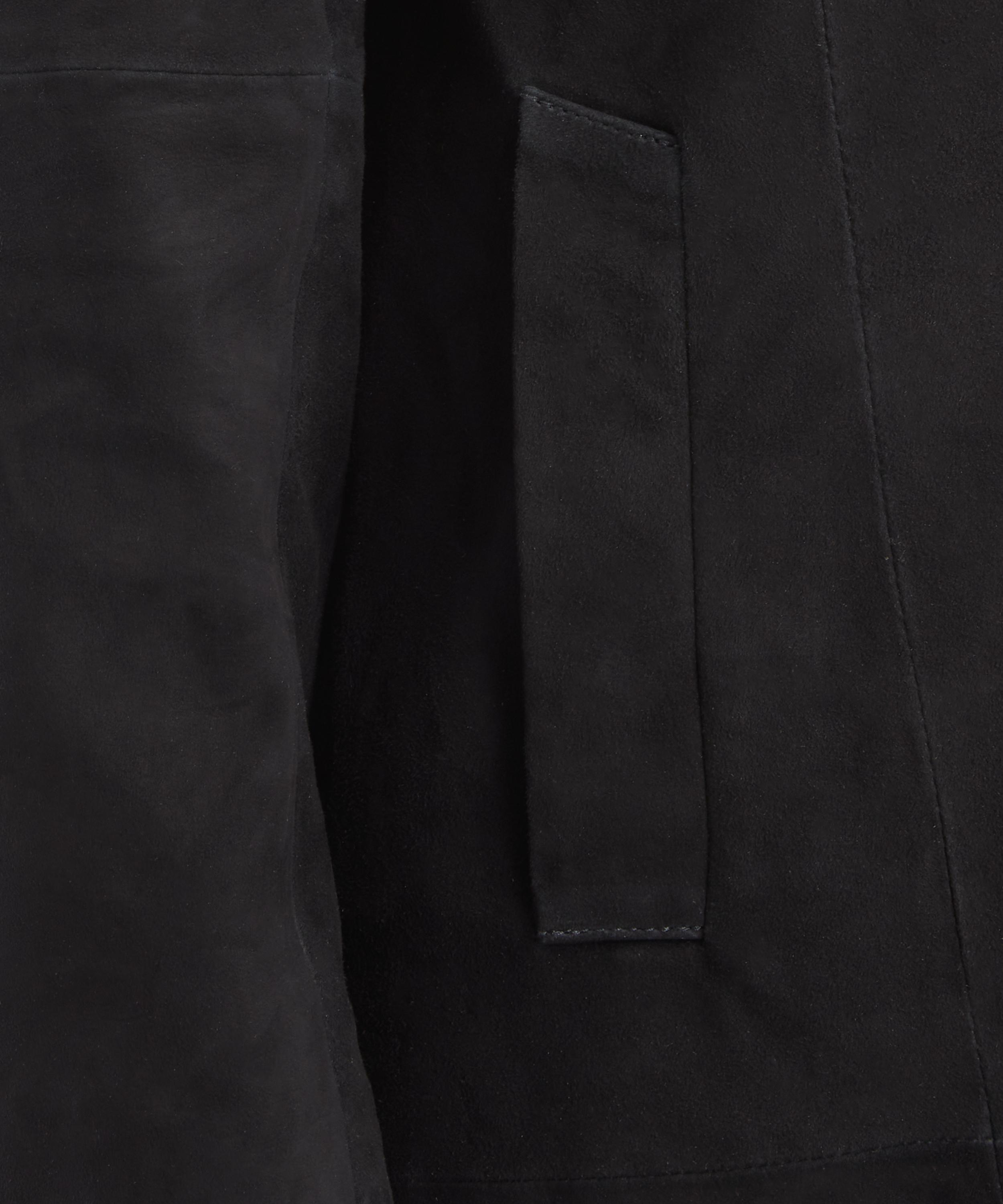 RIXO - Astraea Black Suede Coat image number 4