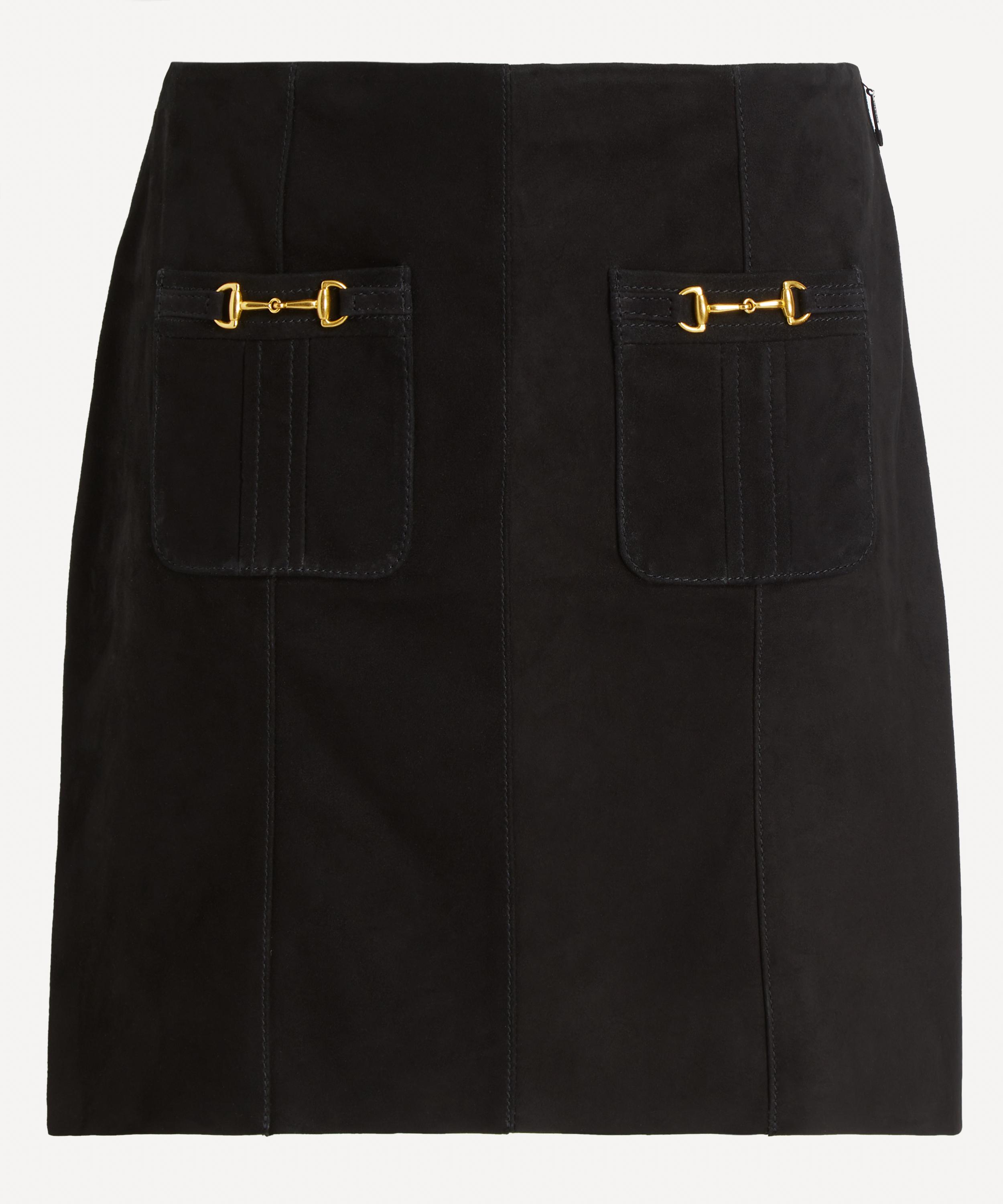 RIXO - Wiley Suede Mini Skirt