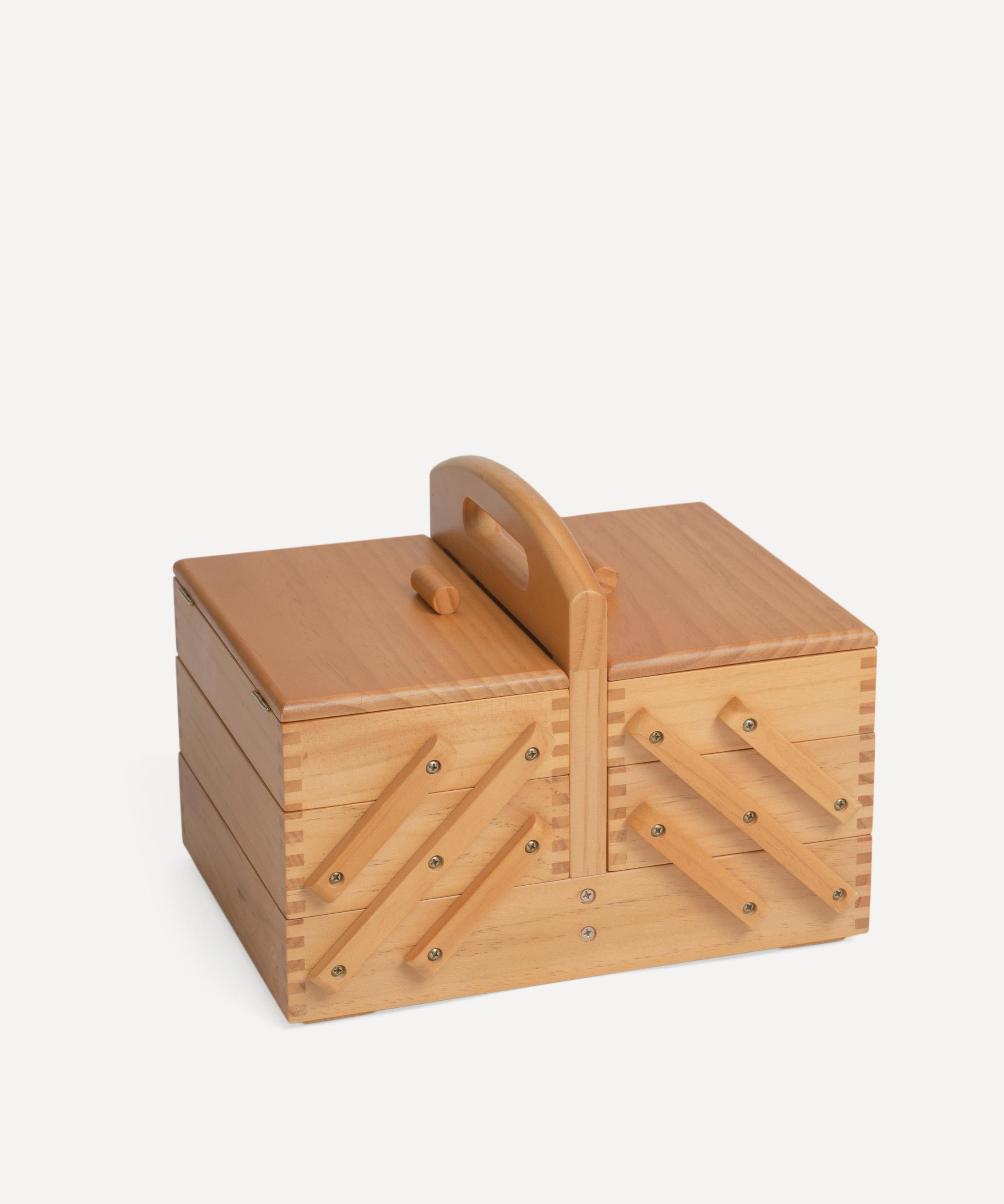 Groves - 3-Tier Cantilever Wooden Sewing Box