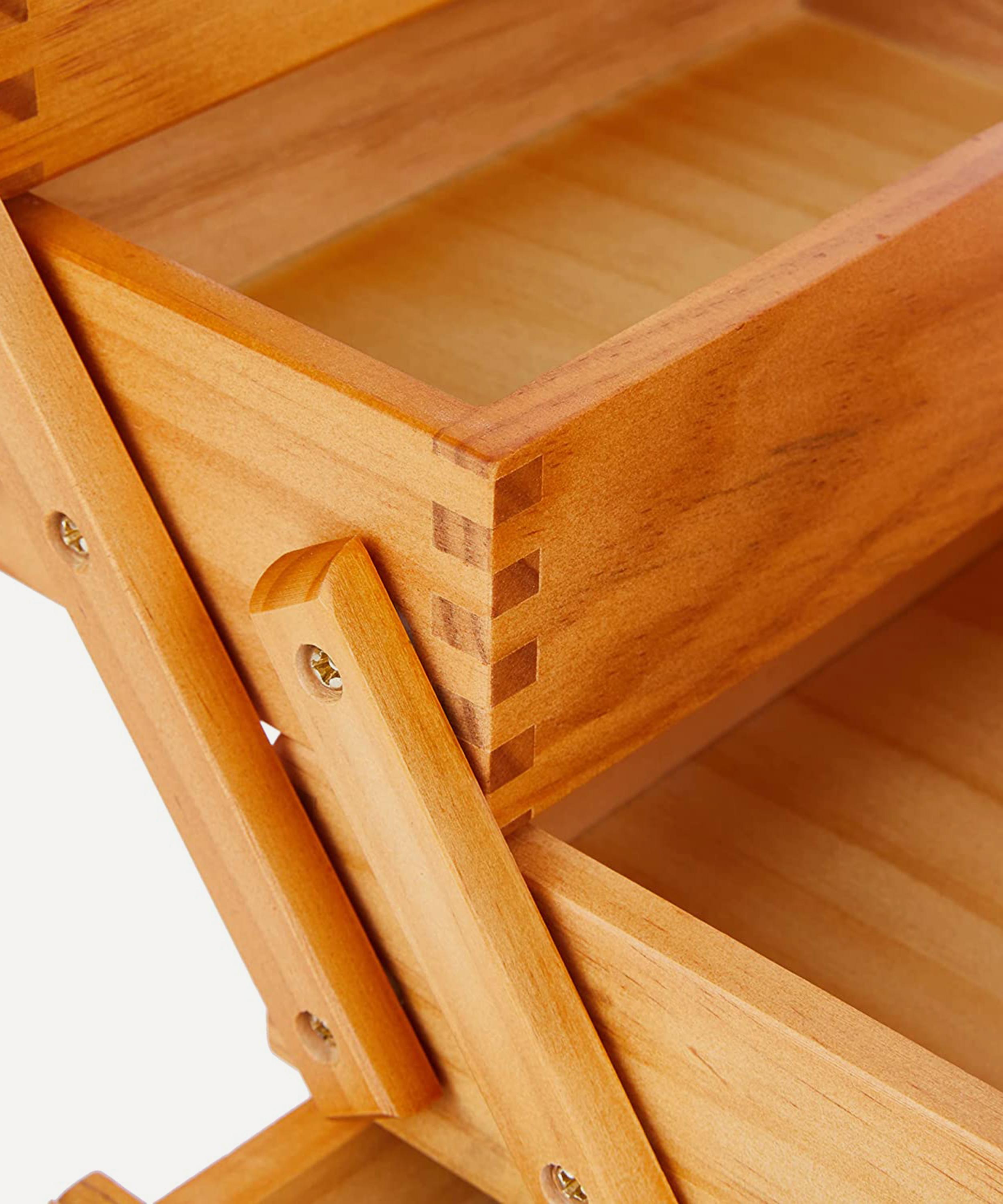 Groves - 3-Tier Cantilever Wooden Sewing Box image number 3