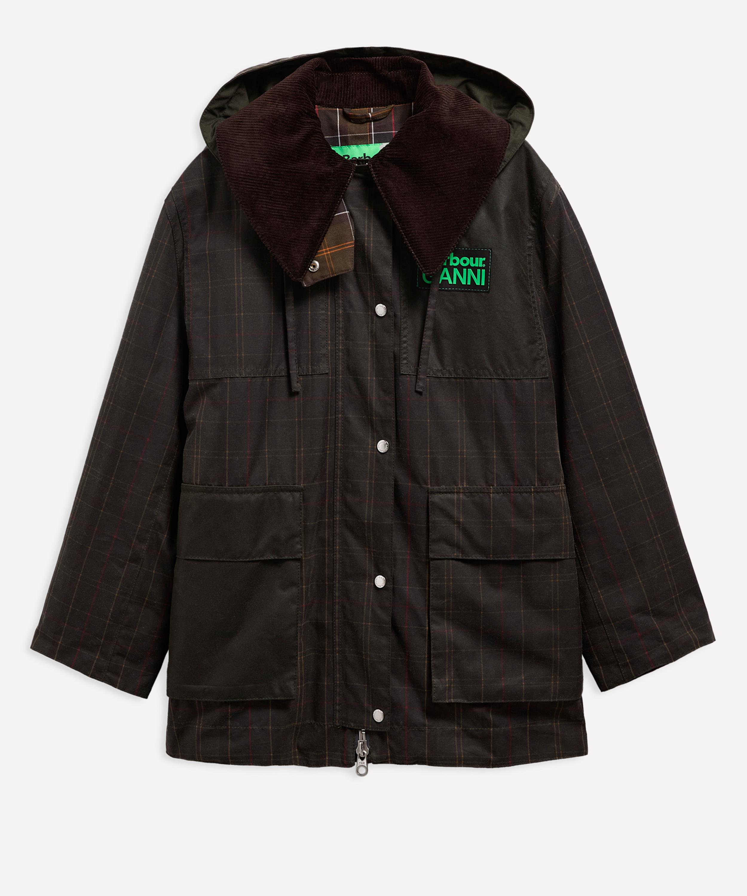 Barbour - x GANNI Tartan Waxed Duffle Coat