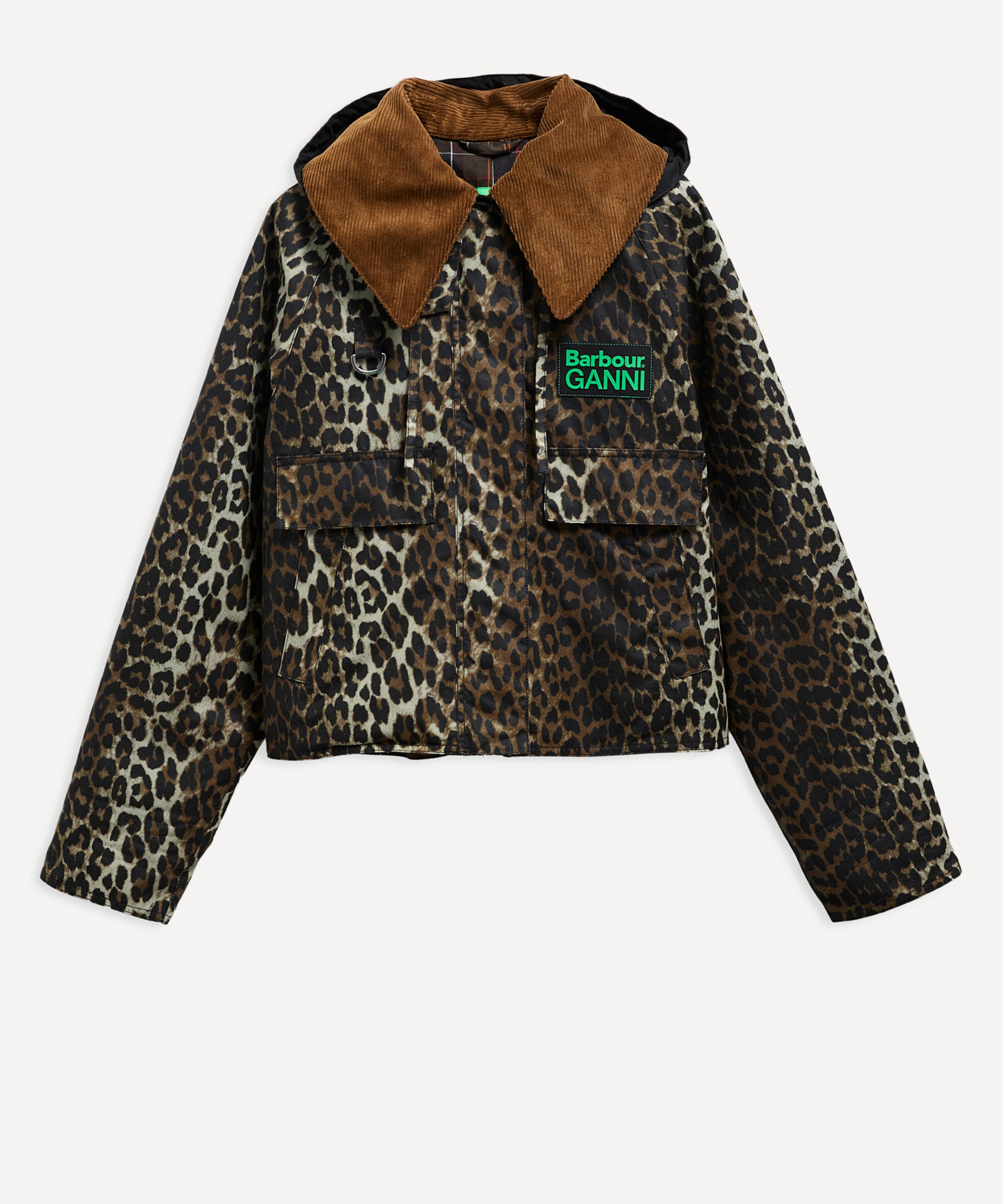 Barbour - x GANNI Leopard Print Waxed Anorak
