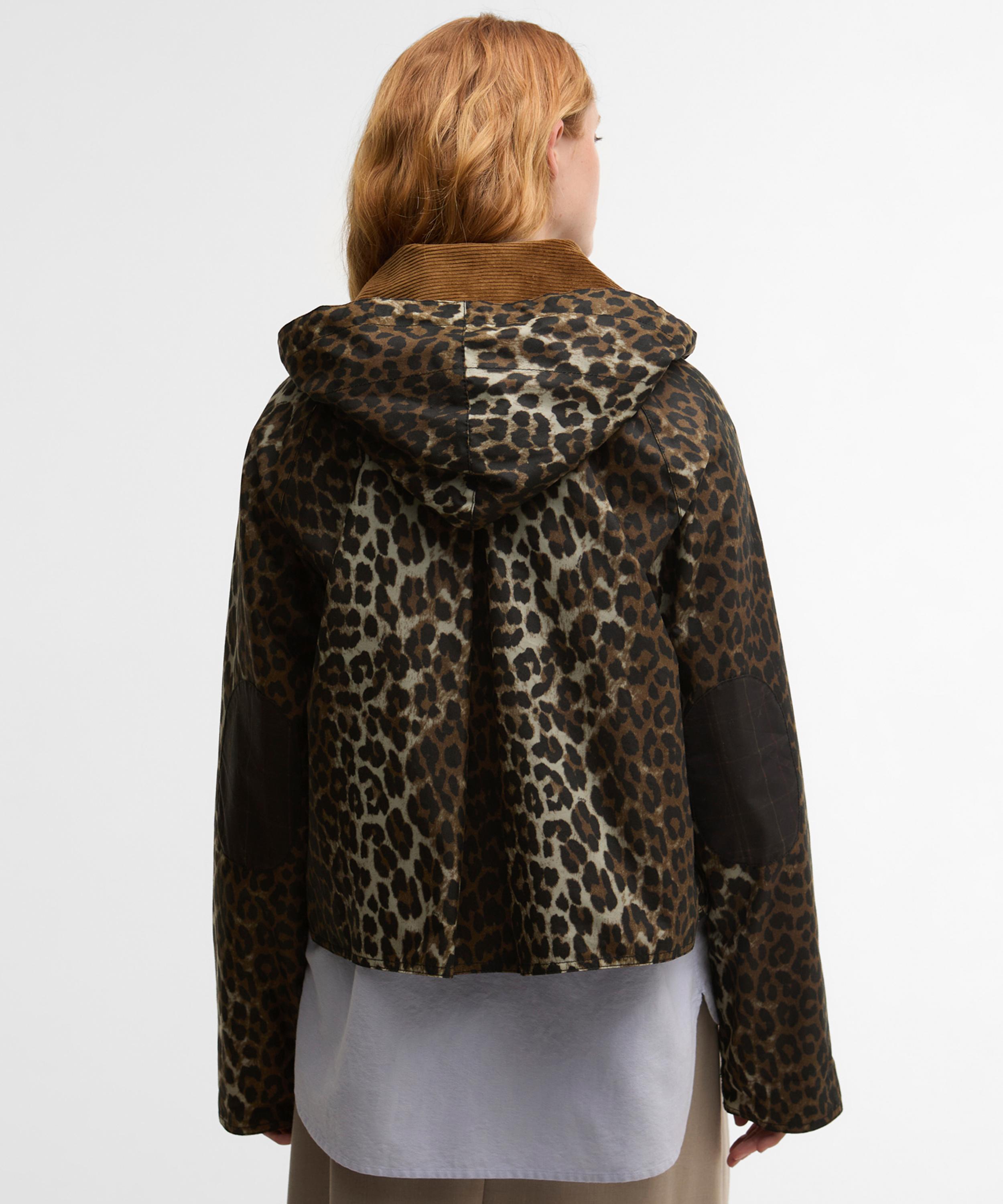 Barbour - x GANNI Leopard Print Waxed Anorak image number 3