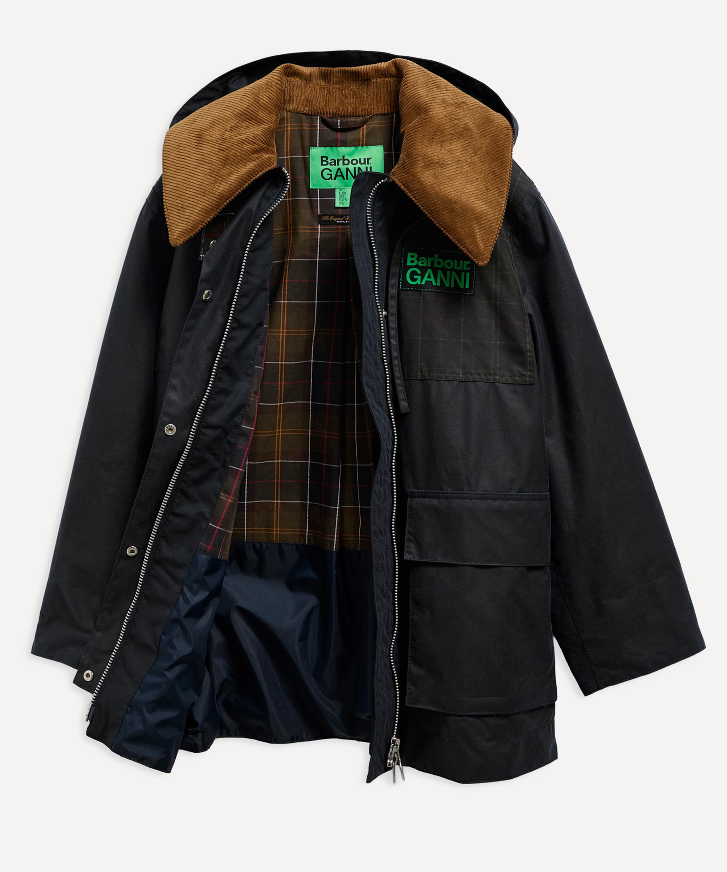 Barbour - x GANNI Waxed Duffle Coat image number 7