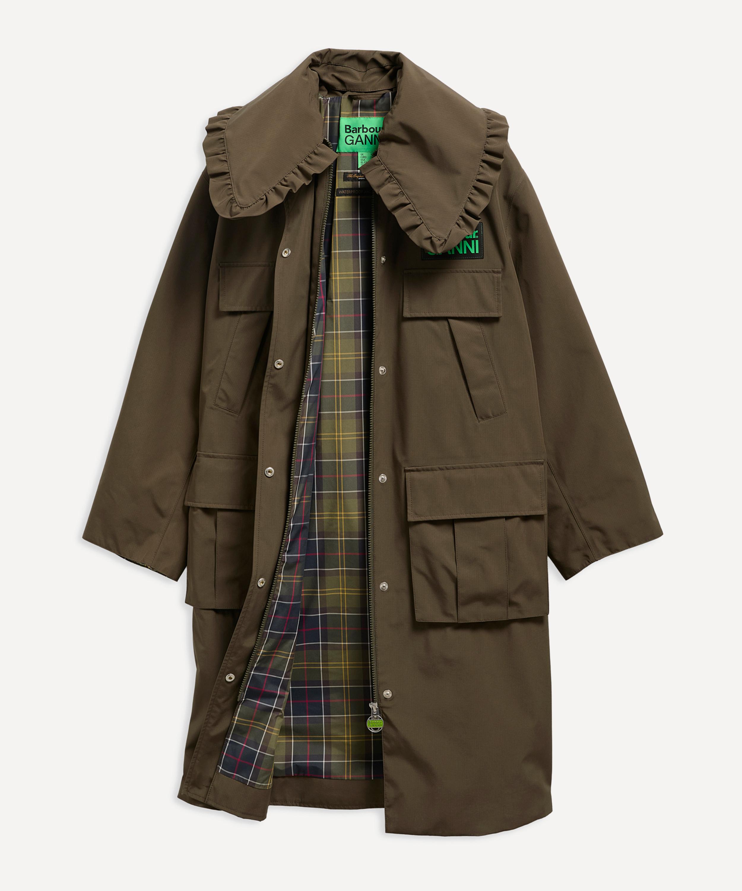 Barbour - x GANNI Waterproof Parka Jacket image number 5