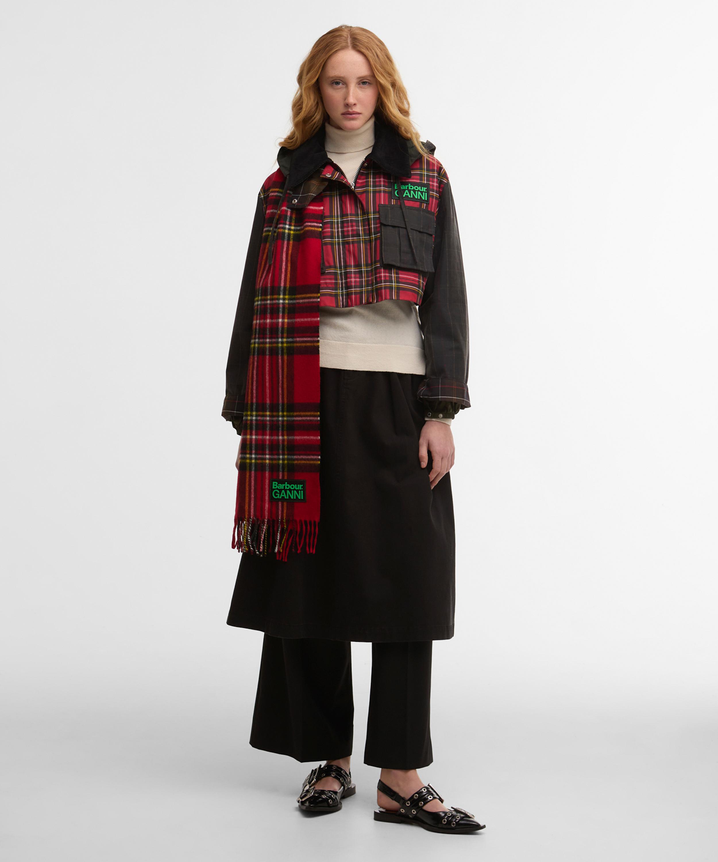 Barbour - x GANNI Tartan Scarf image number 1