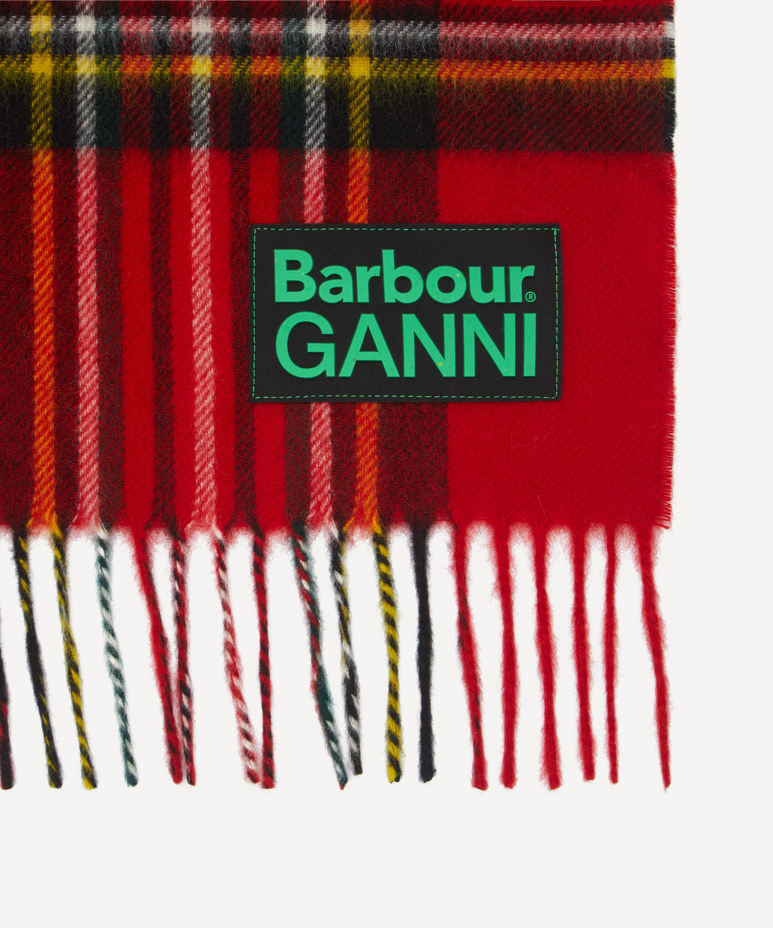 Barbour - x GANNI Tartan Scarf image number 3