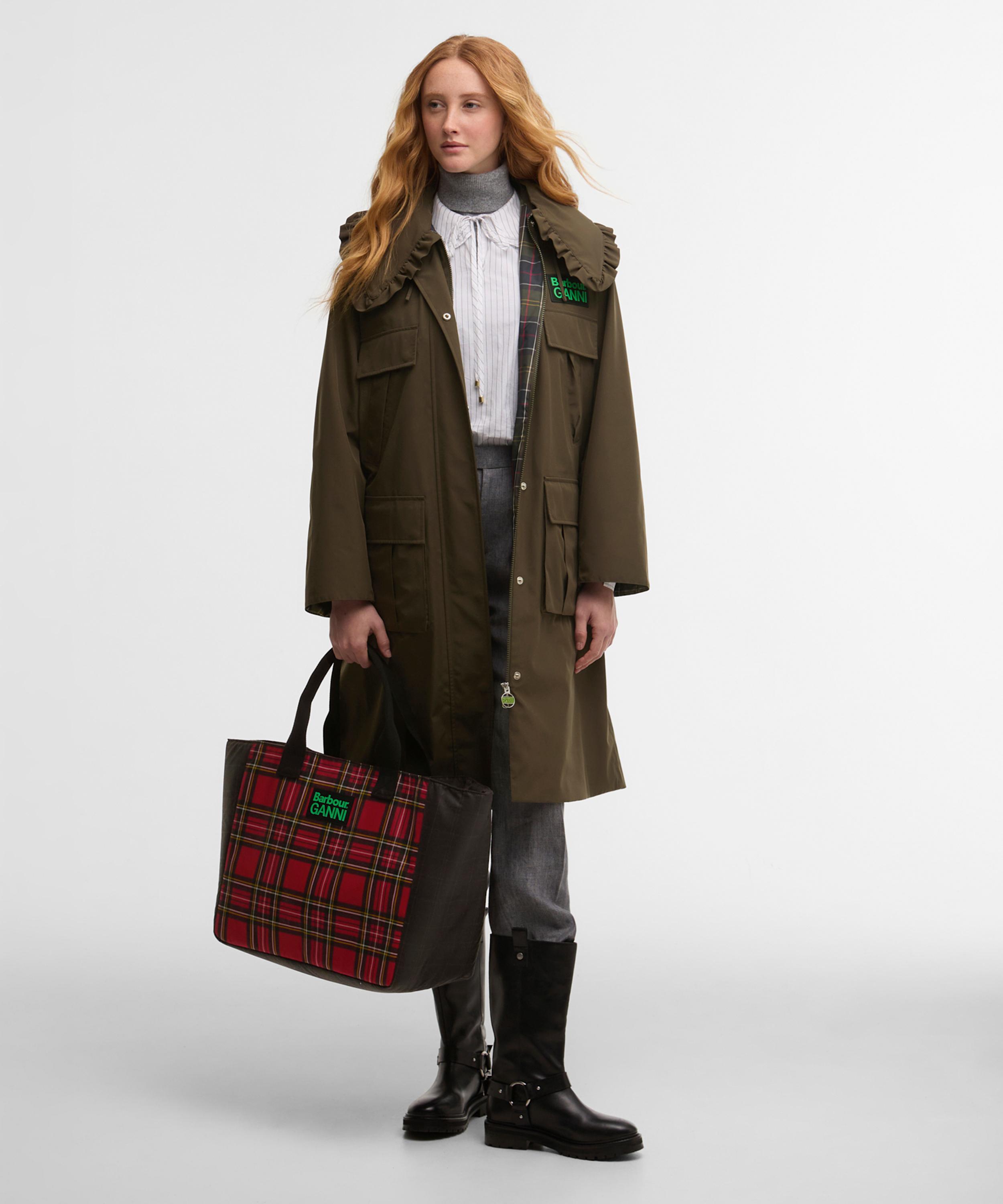 Barbour - x GANNI Waxed Tote Bag image number 1