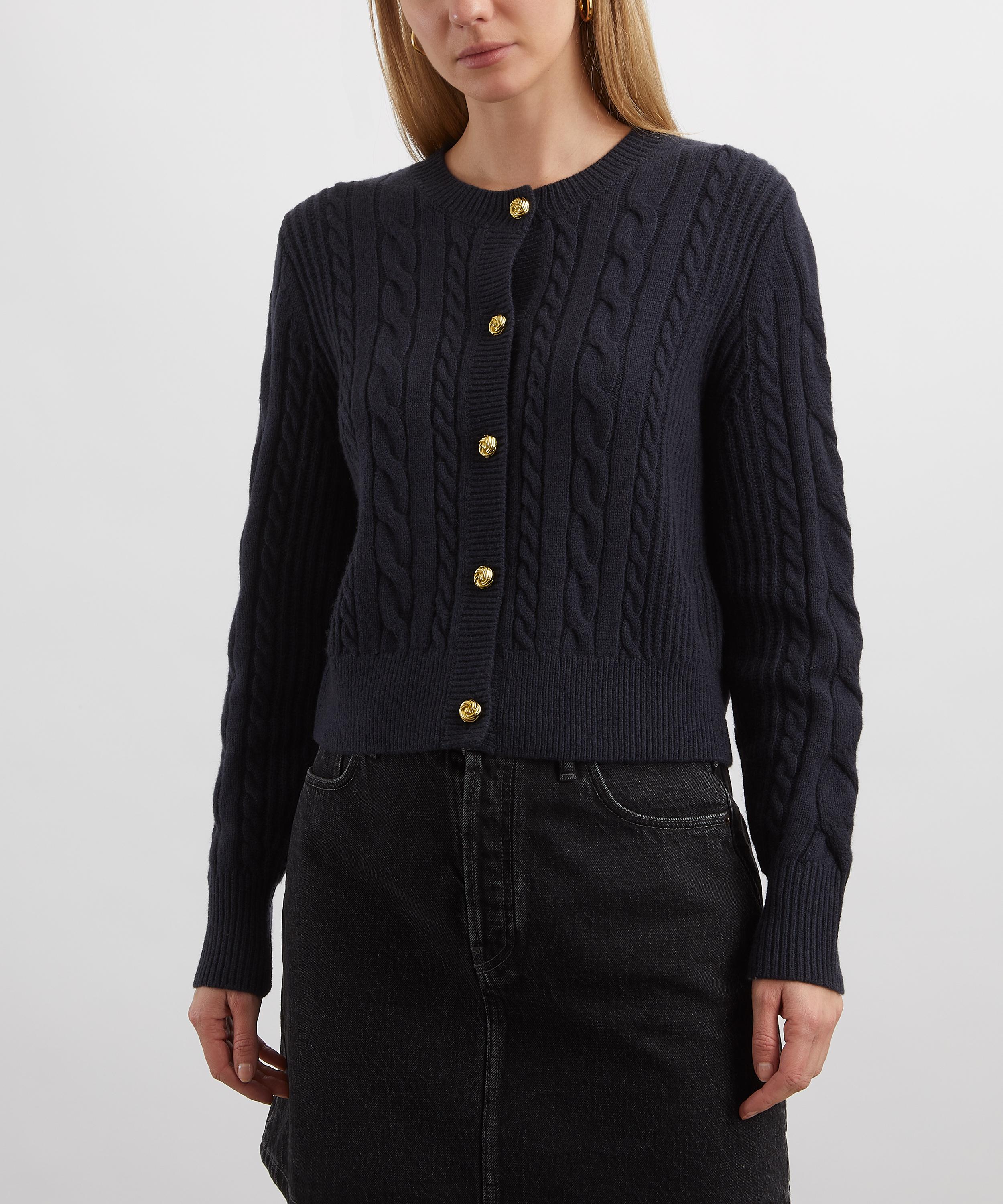 Barbour - Elina Dark Navy Knitted Cardigan image number 2