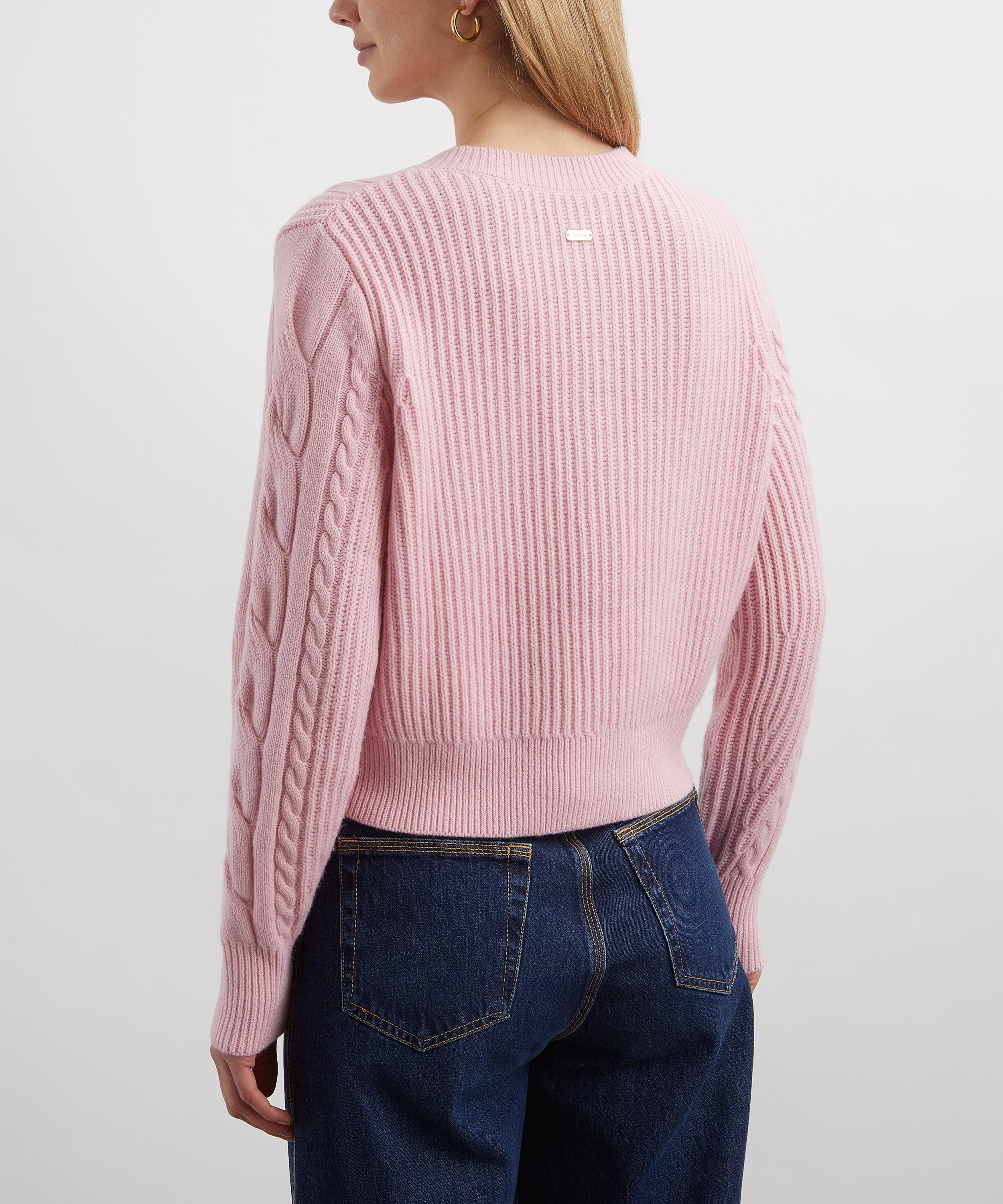 Barbour - Elina Cherry Blossom Knitted Cardigan image number 3