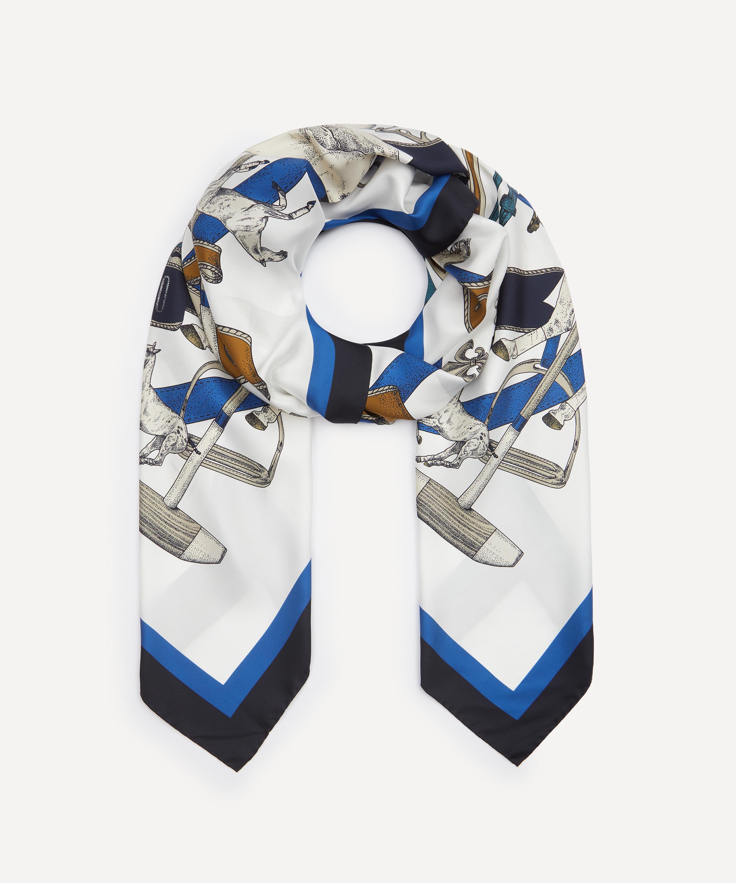 Hurlingham Polo - Elizabeth Silk Crest Cape Scarf