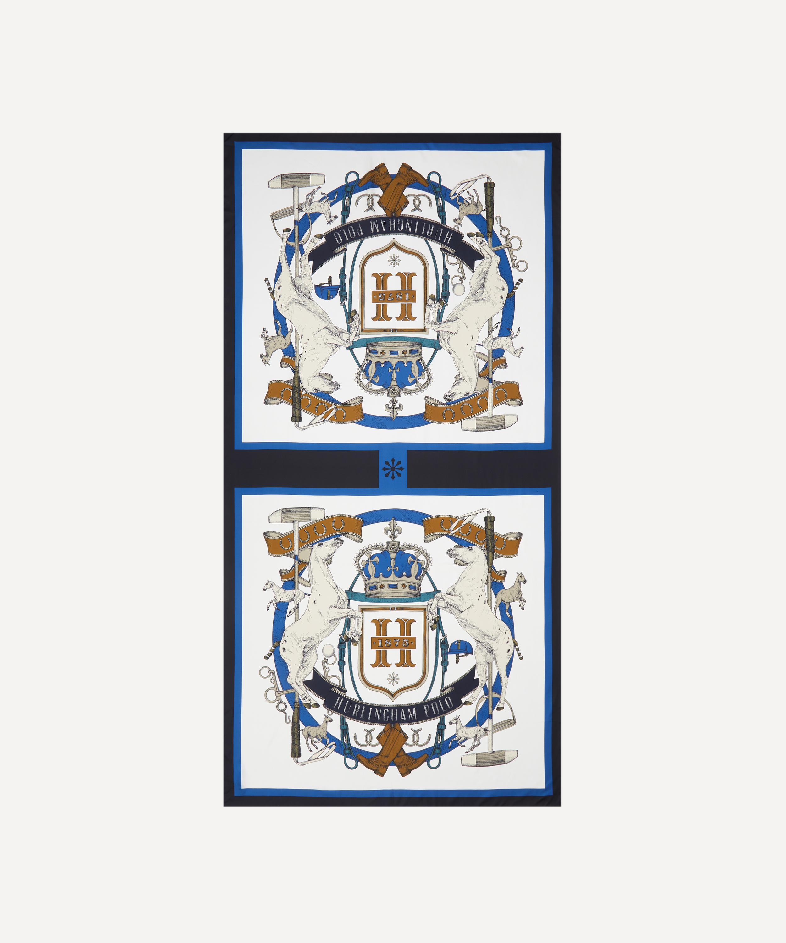 Hurlingham Polo - Elizabeth Silk Crest Cape Scarf image number 1