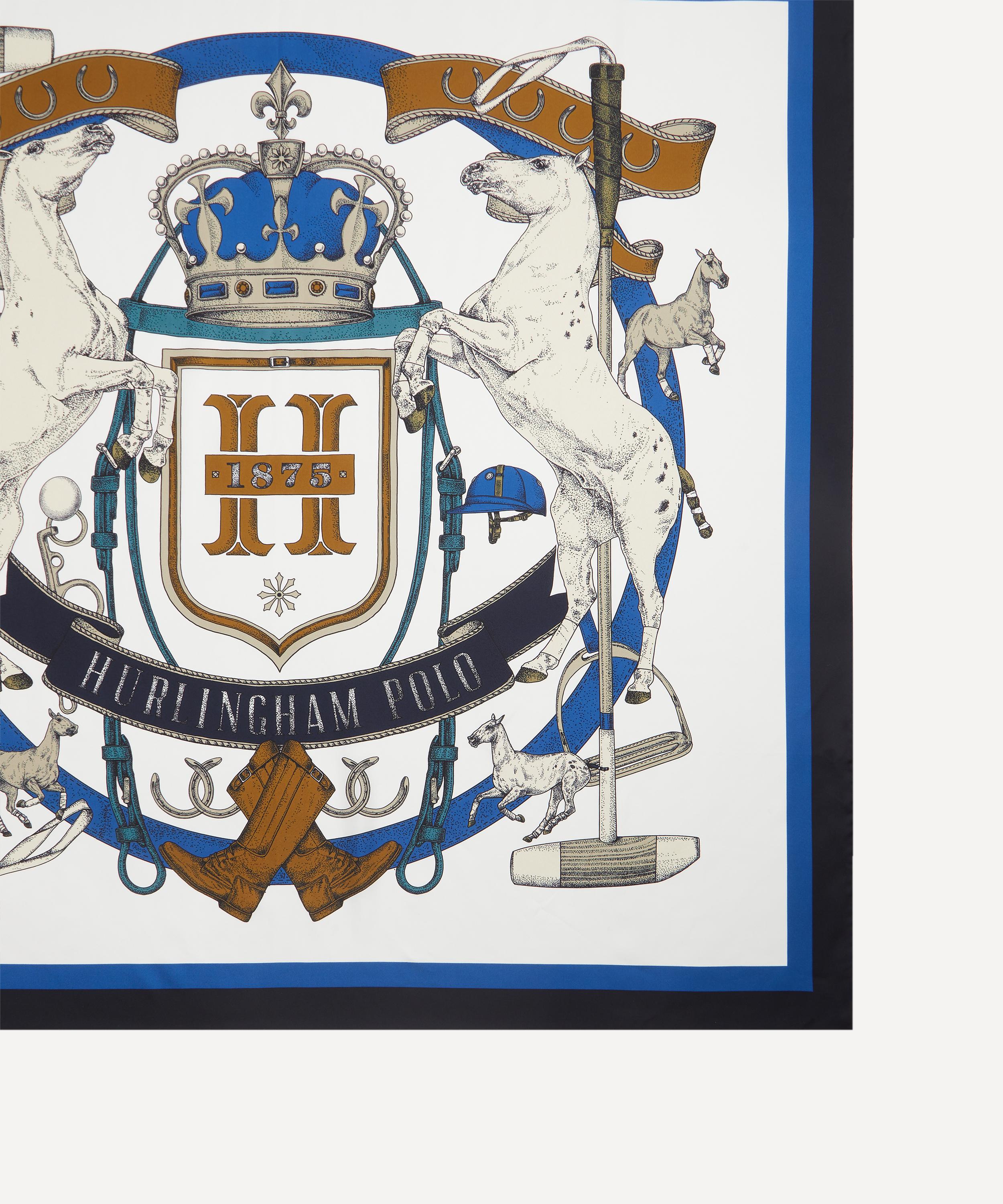 Hurlingham Polo - Elizabeth Silk Crest Cape Scarf image number 2