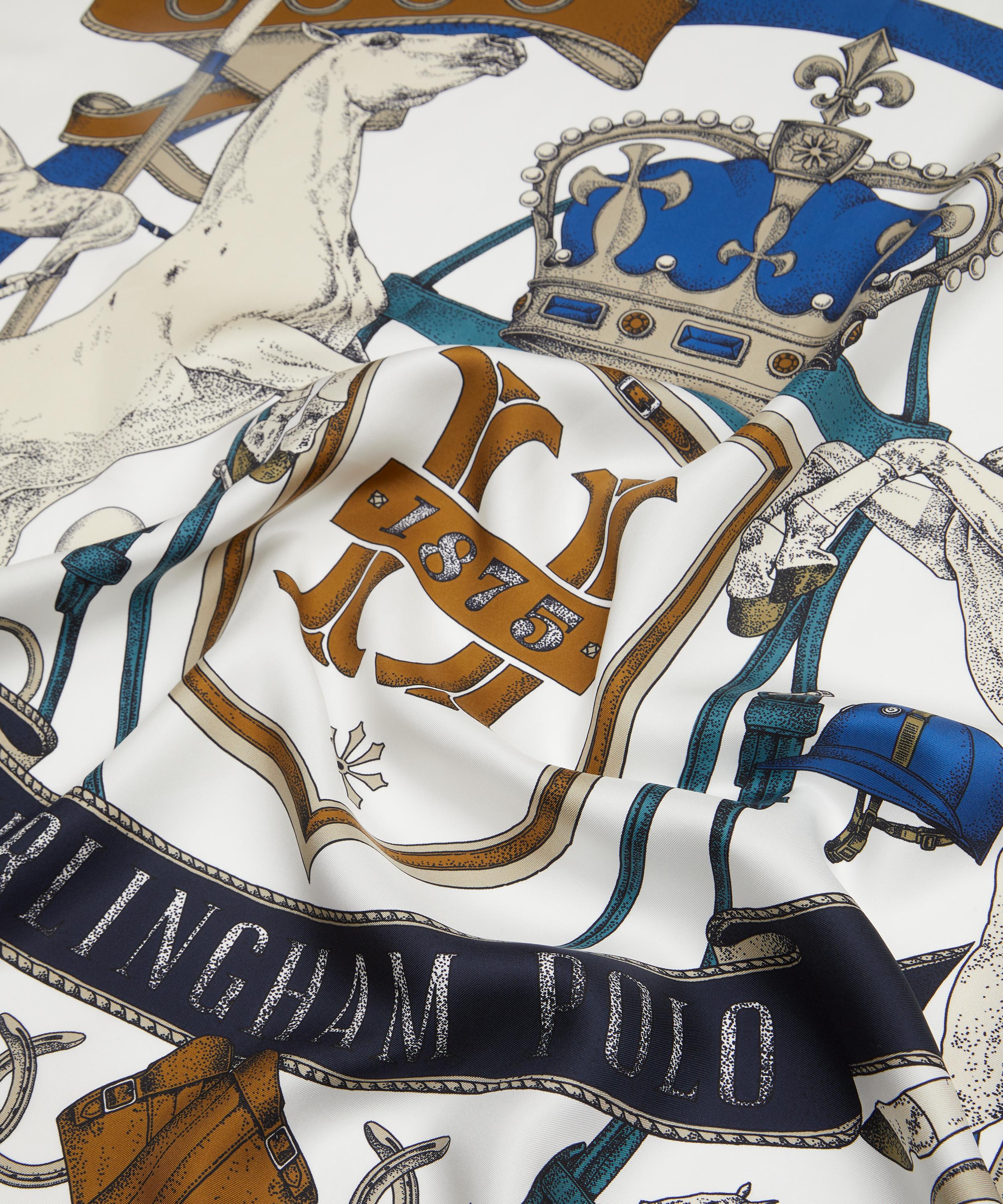 Hurlingham Polo - Elizabeth Silk Crest Cape Scarf image number 3