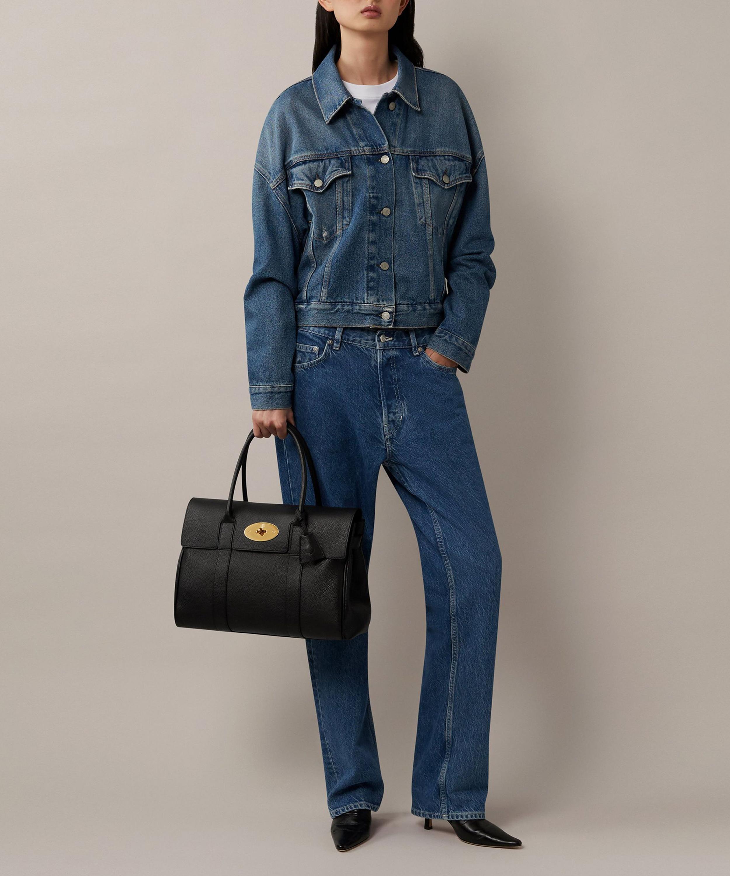 Mulberry - Black Small Classic Grain Leather Bayswater Tote Bag image number 1