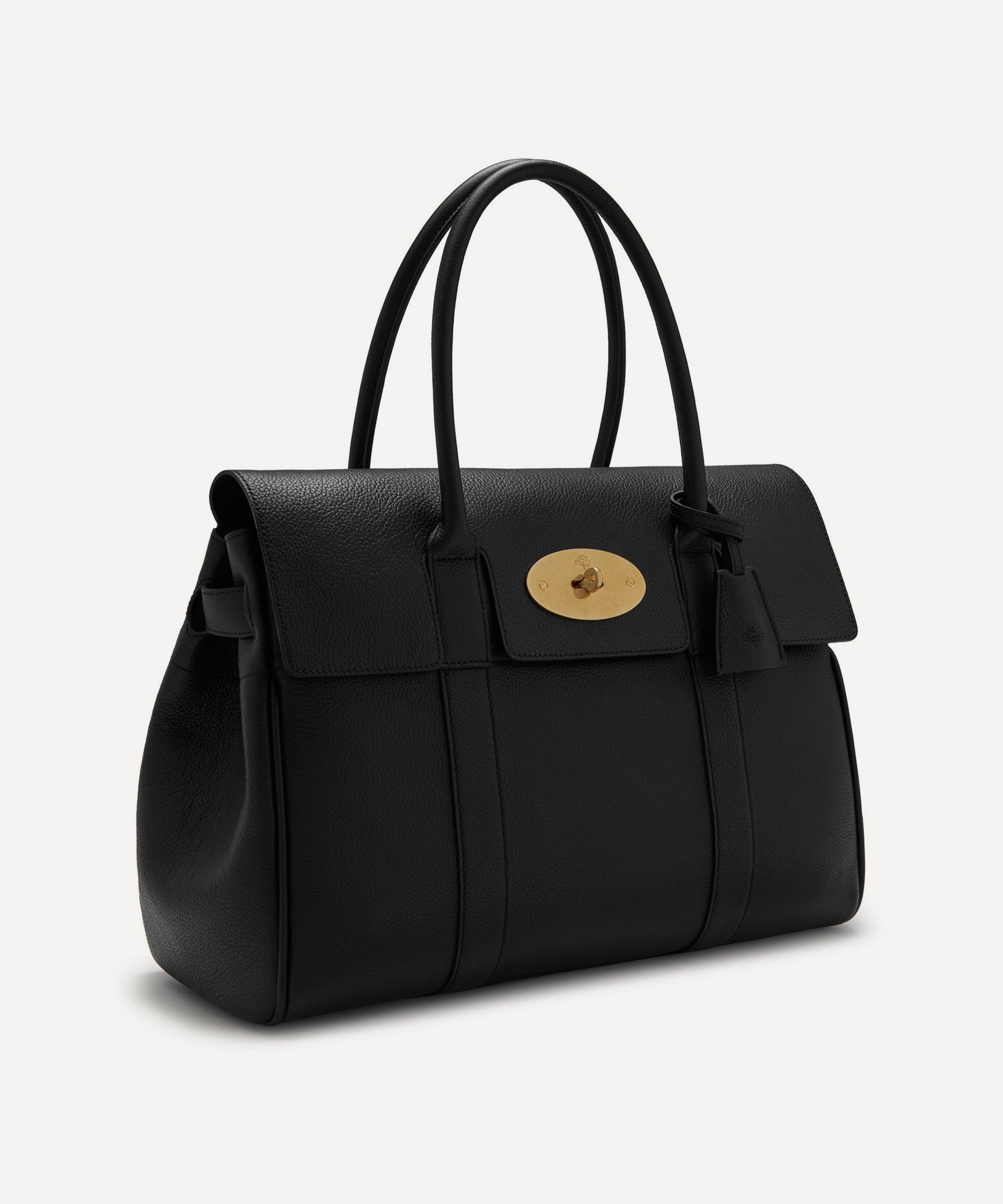 Mulberry - Black Small Classic Grain Leather Bayswater Tote Bag image number 2