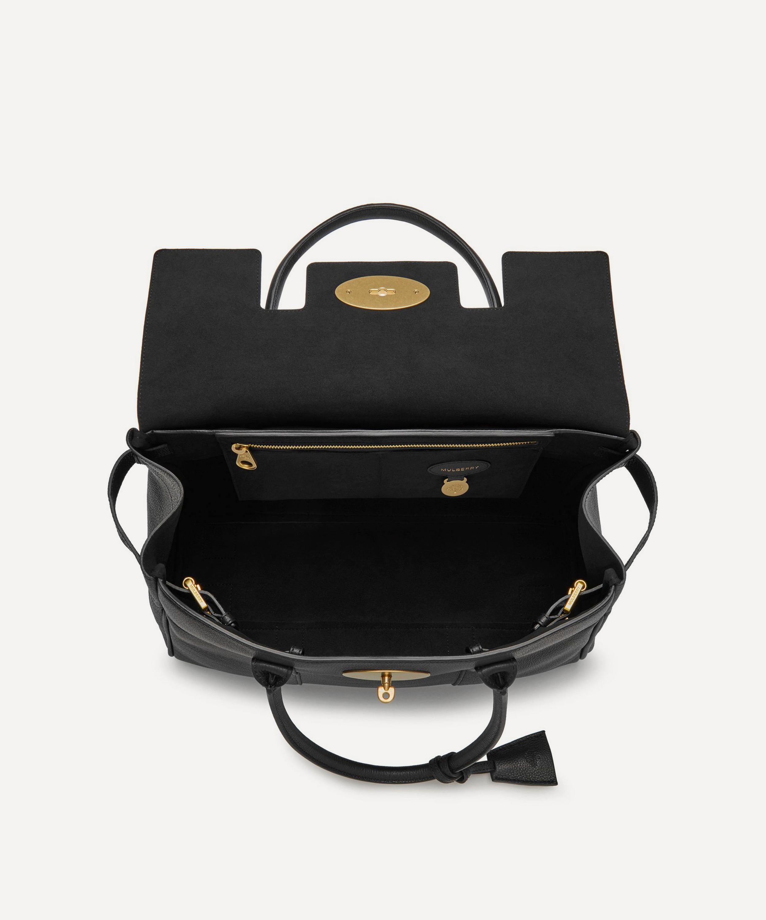 Mulberry - Black Small Classic Grain Leather Bayswater Tote Bag image number 3